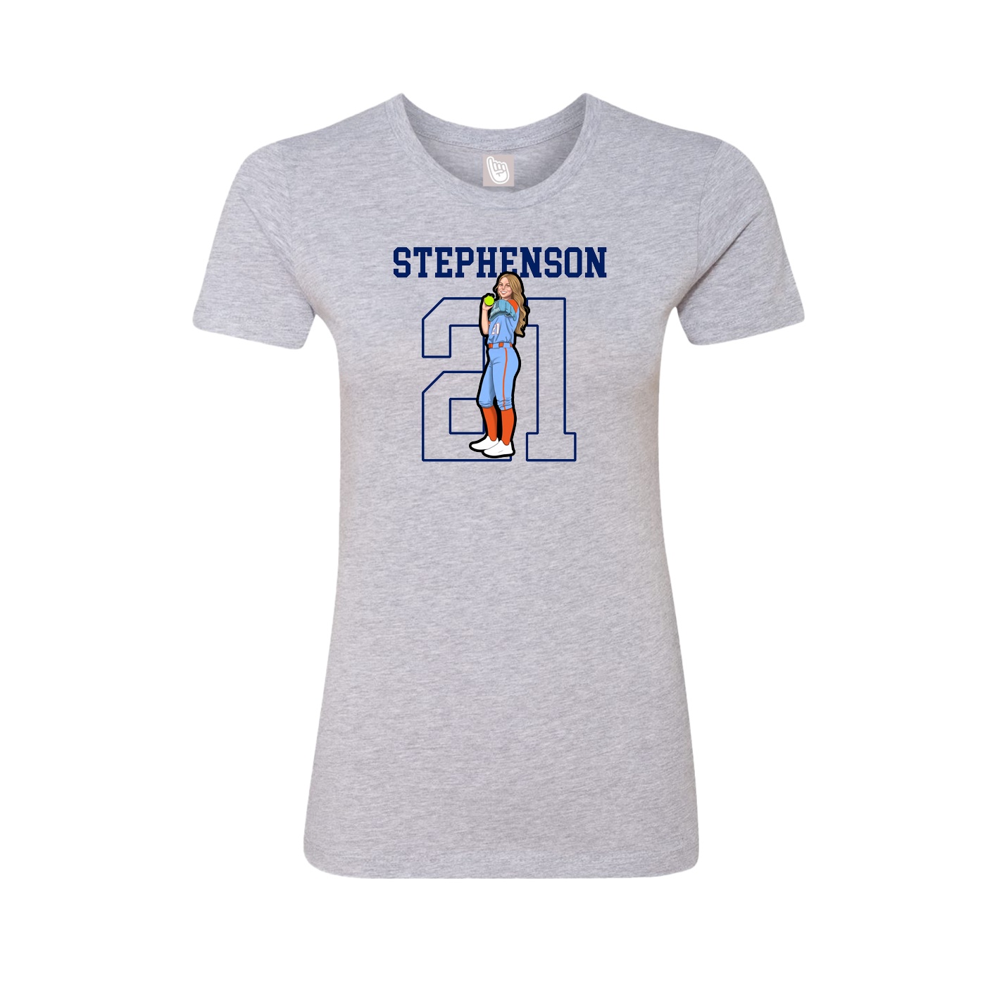Fitted Women's Tee — Shirsey in Grey