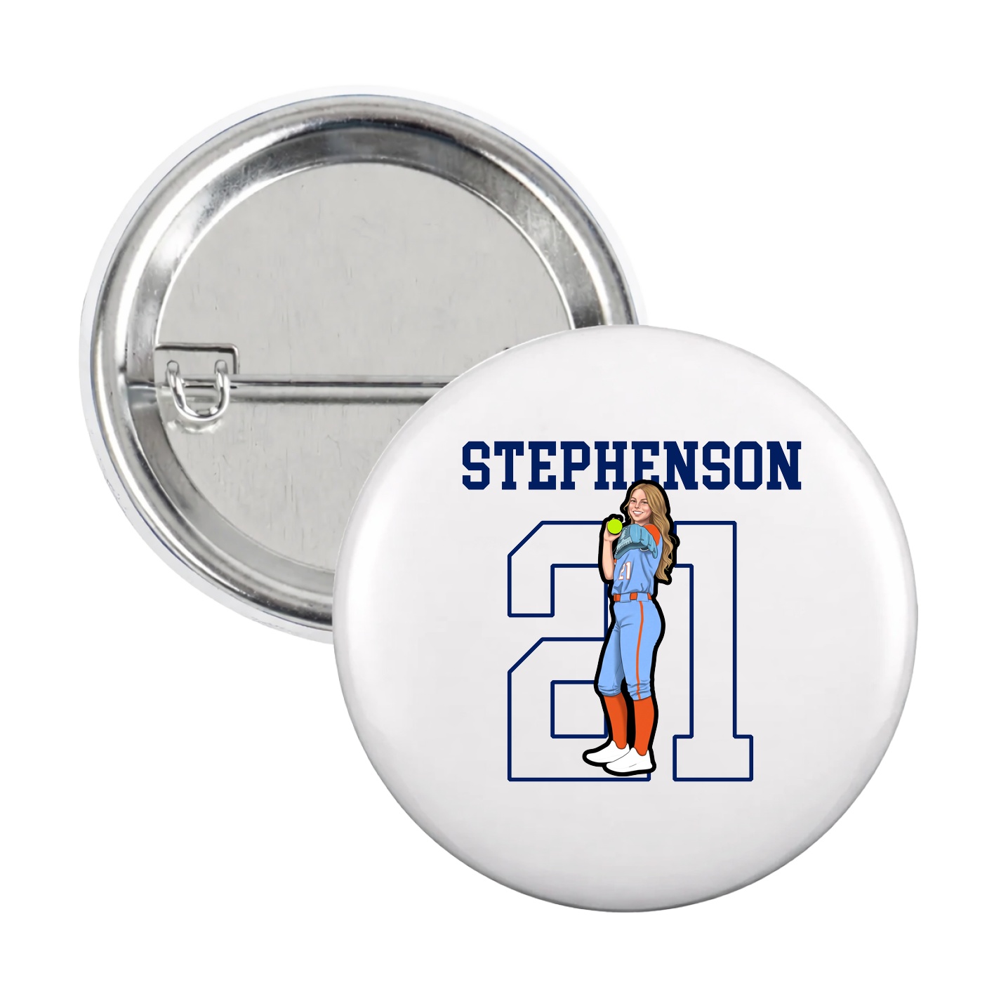 Game Day Button — Shirsey in White