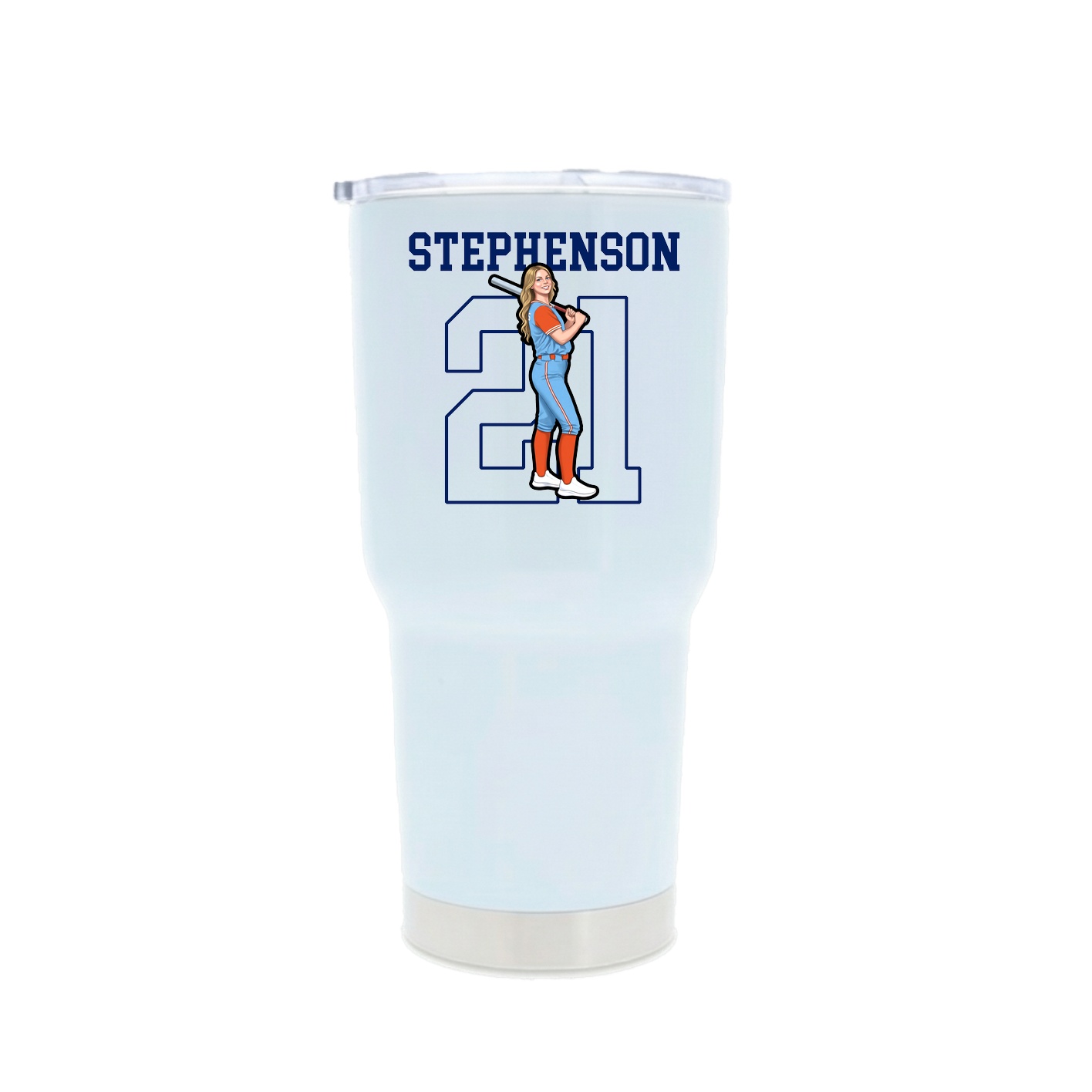 30oz Stainless Steel Tumbler — Shirsey in White