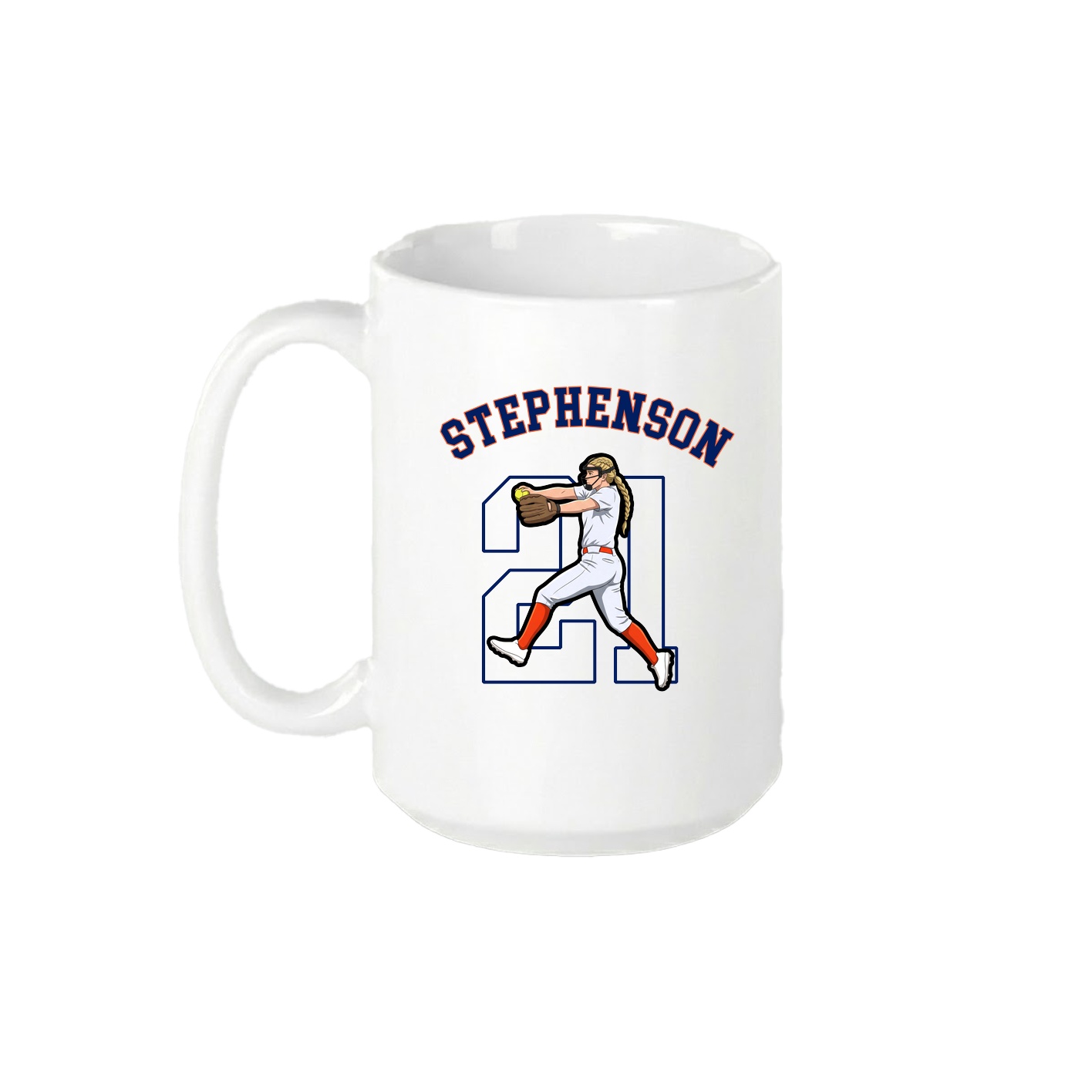 15oz Coffee Mug — Shirsey Arch in White