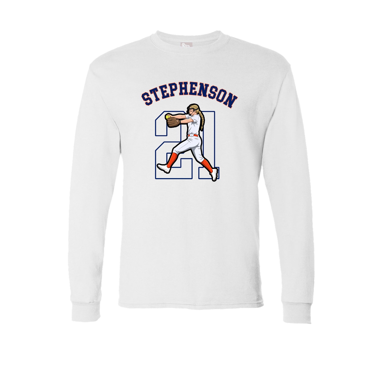 Long Sleeve Tee — Shirsey Arch in White
