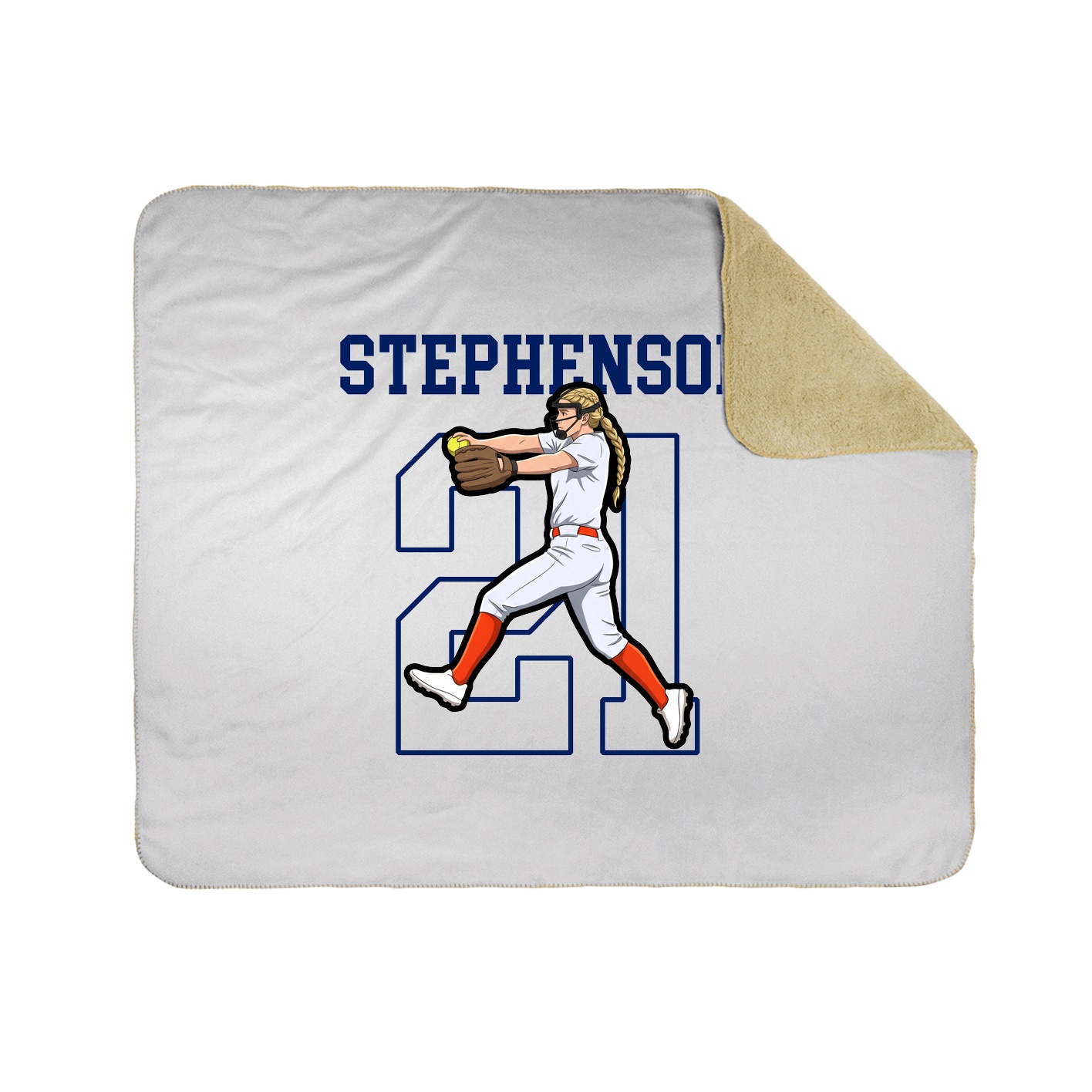 50x60 Sherpa Lined Throw Blanket