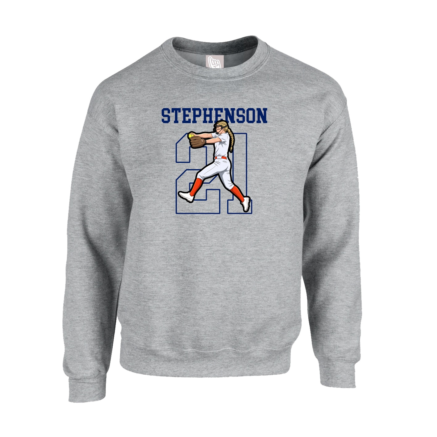 Fleece Crew — Shirsey in Grey