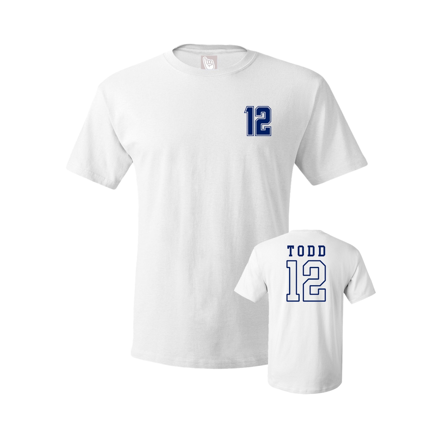 Youth Tee — Chest Back in White