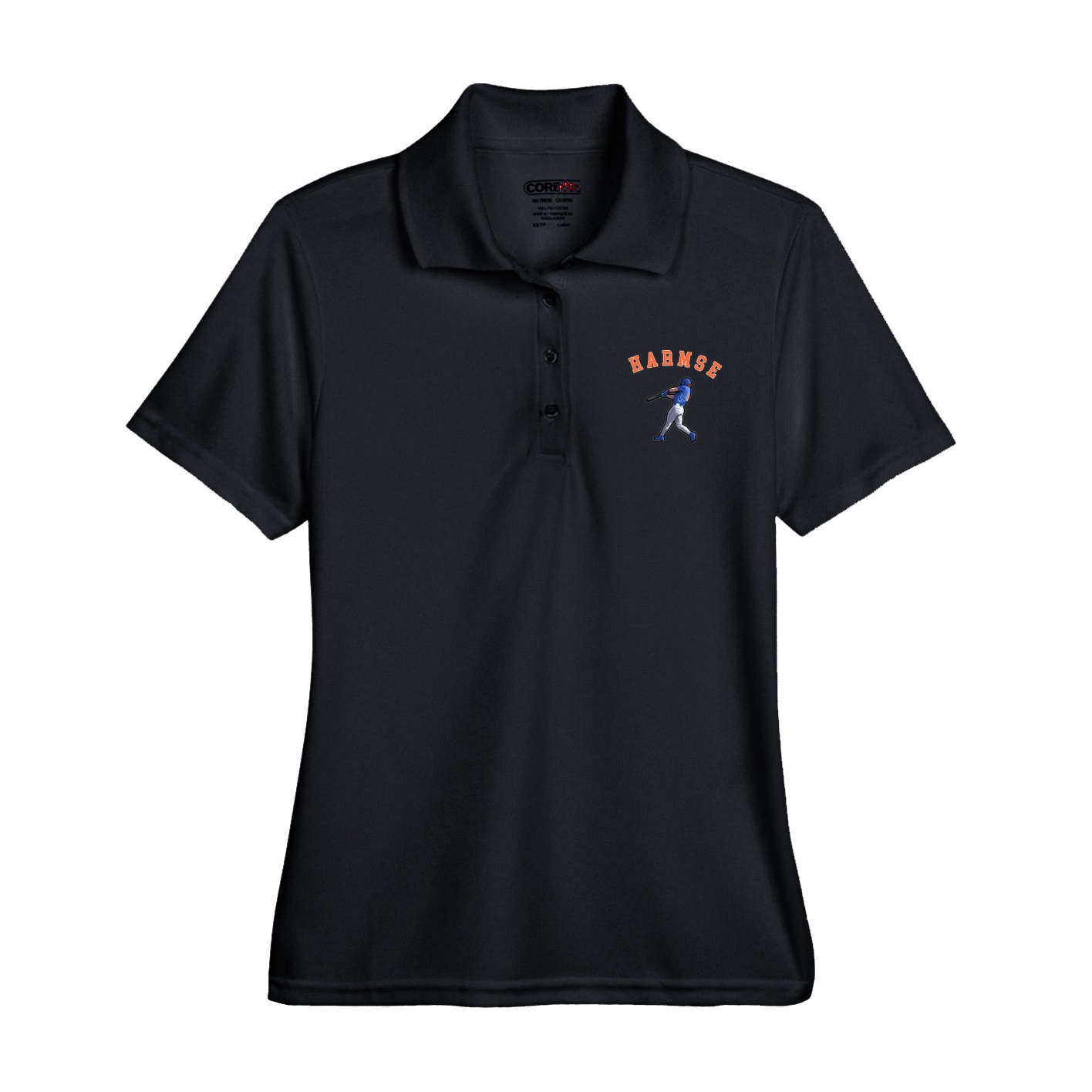 Womens Performance Polo — Shirsey Arch in Black