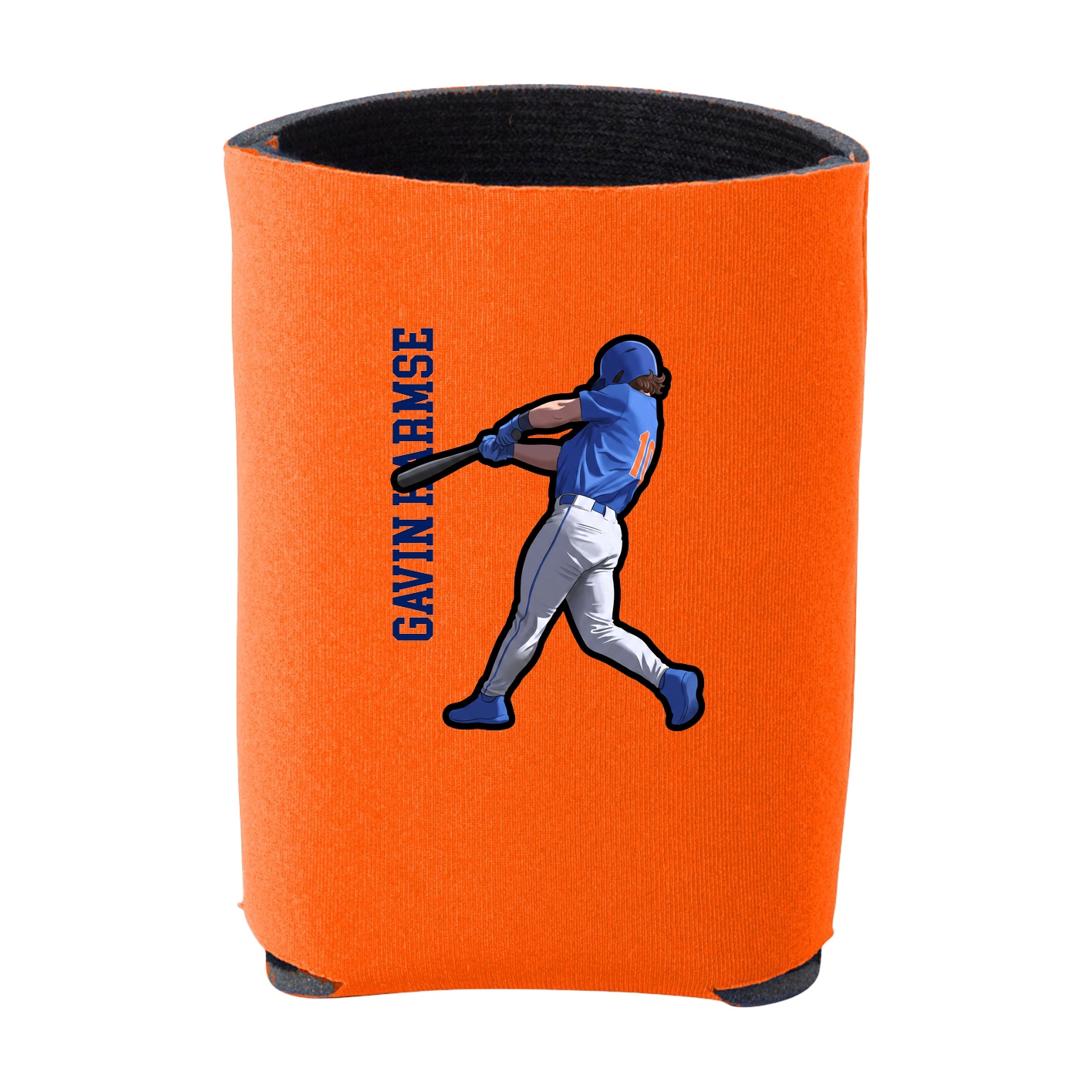 Can Holder — Name Vertical in Orange