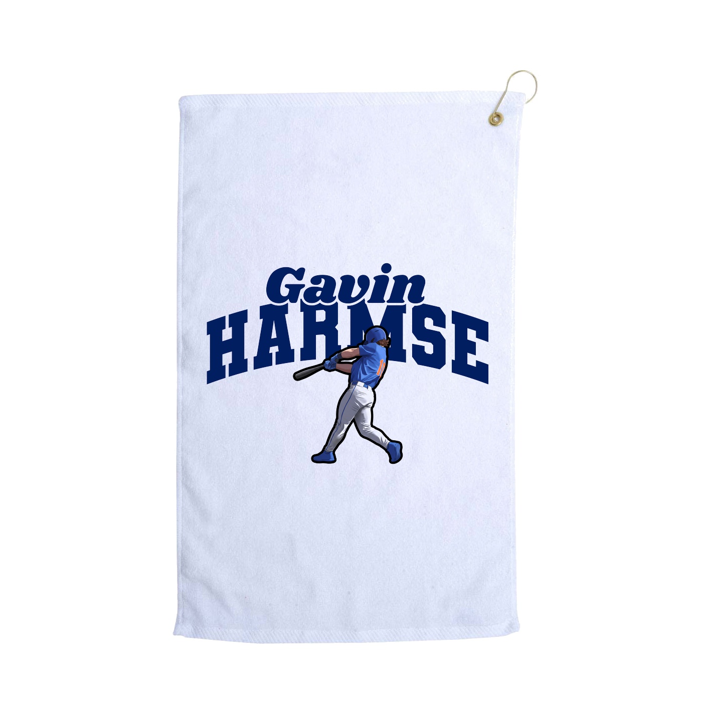 Golf Towel — Signature Arch in White