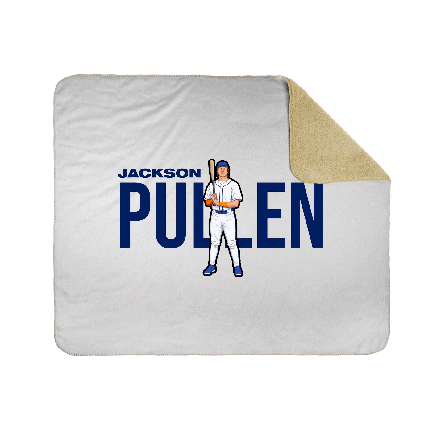 Throw Blanket — Player Name in White