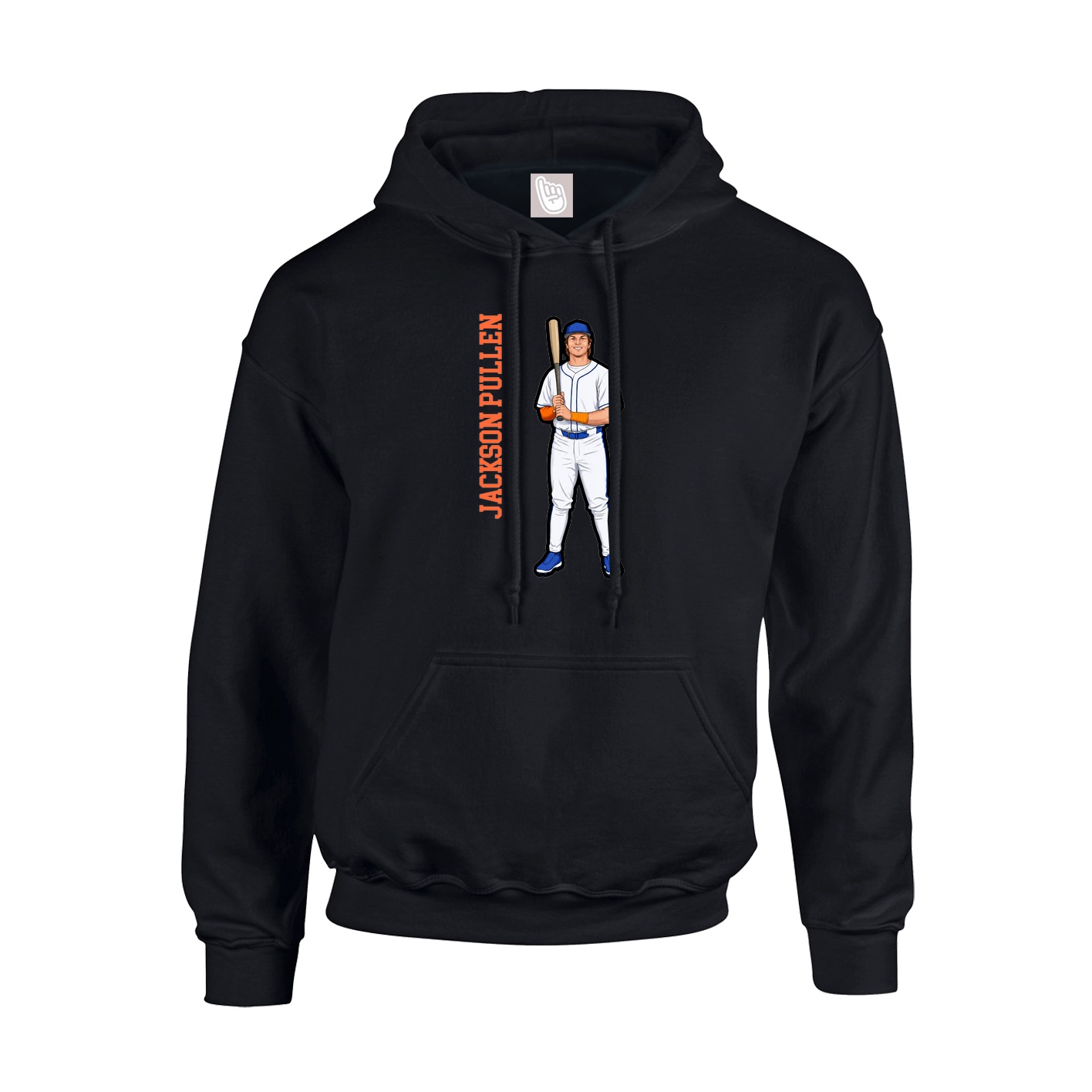 Youth Hoodie — Name Vertical in Black