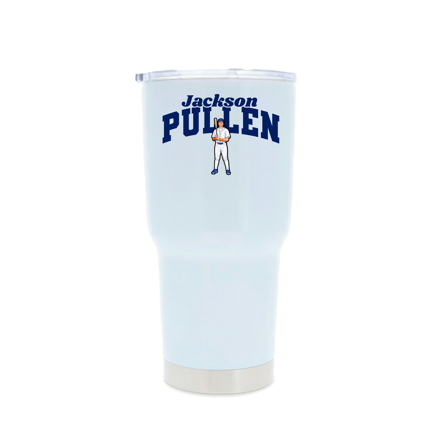 30oz Stainless Steel Tumbler — Signature Arch in White