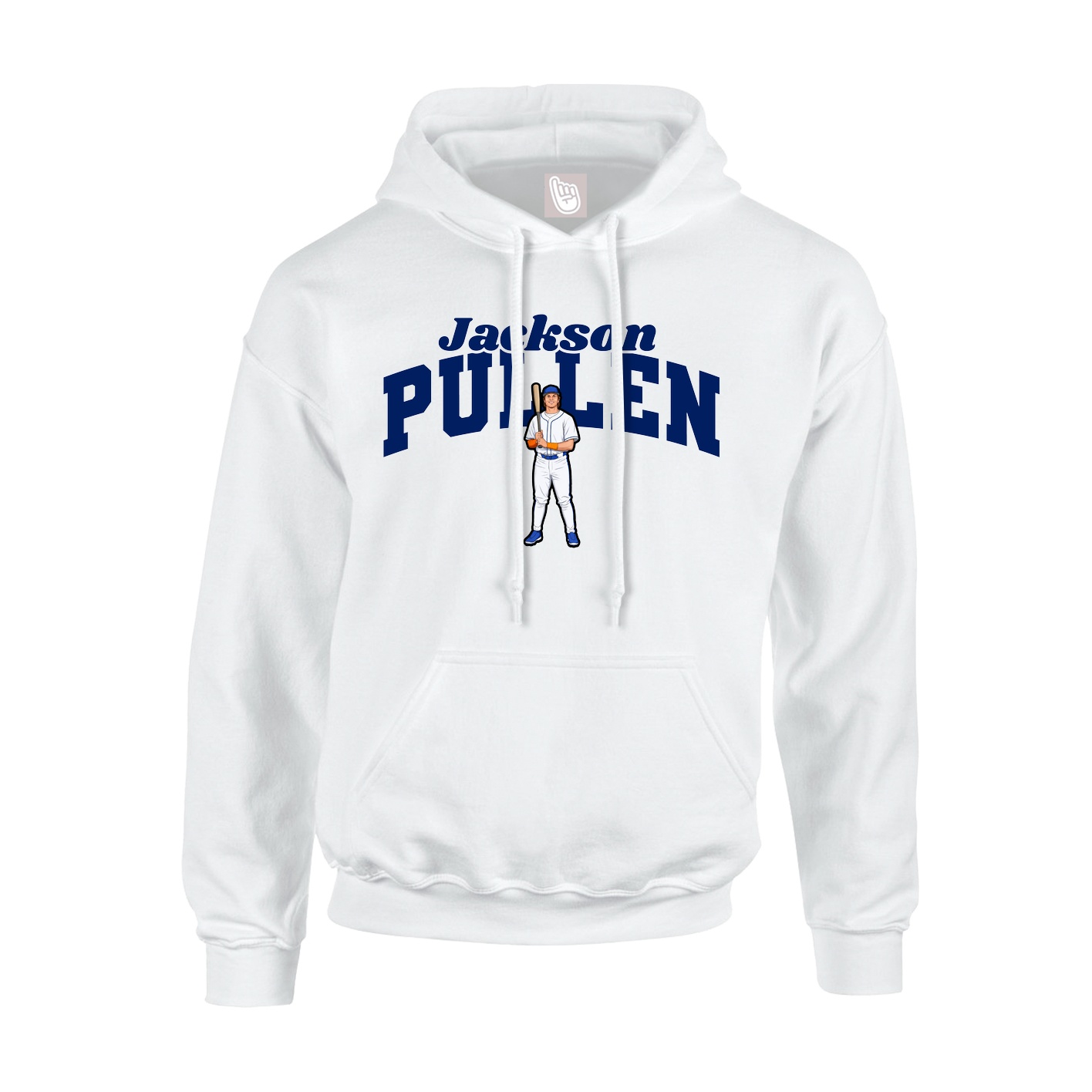 Youth Hoodie — Signature Arch in White