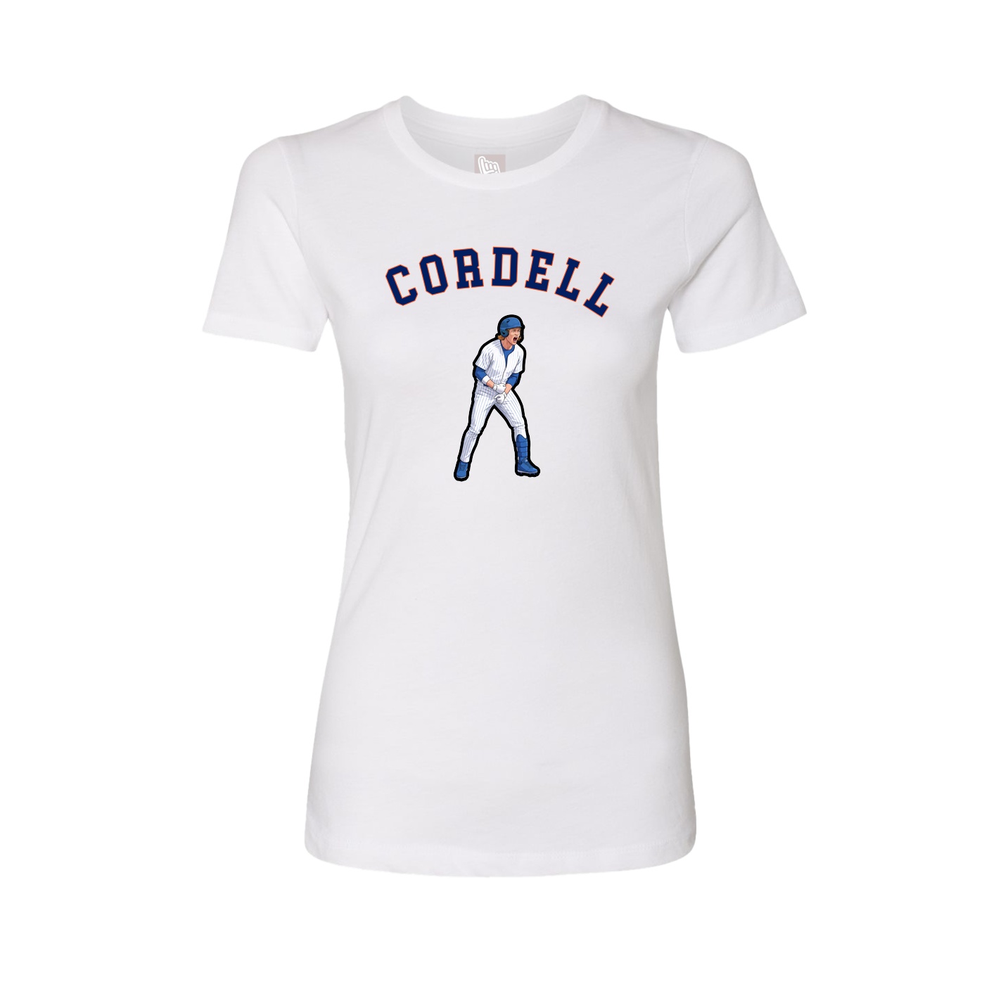Fitted Women's Tee — Shirsey Arch in White