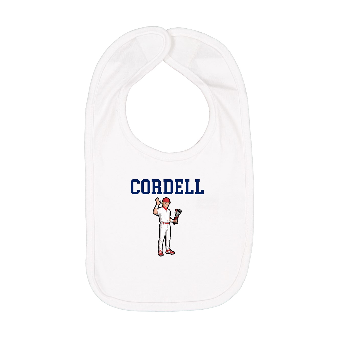 Infant Bib — Shirsey in White