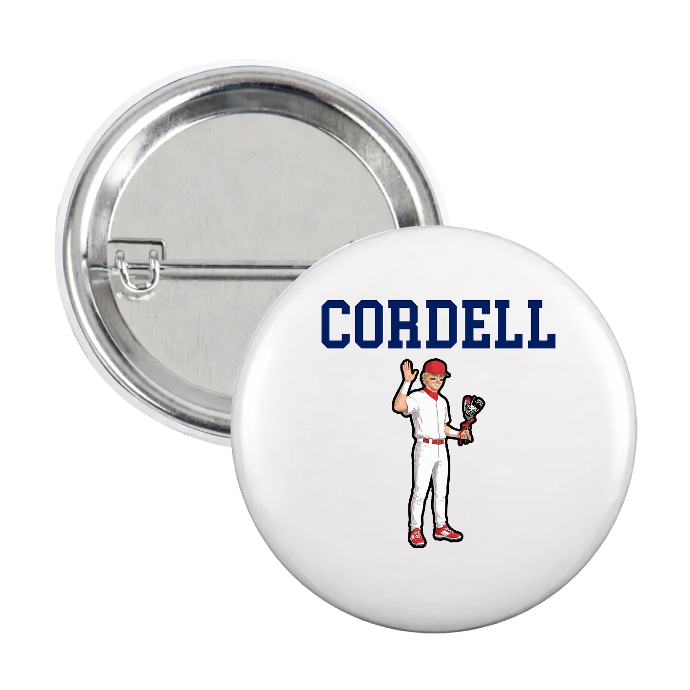 Game Day Button — Shirsey in White