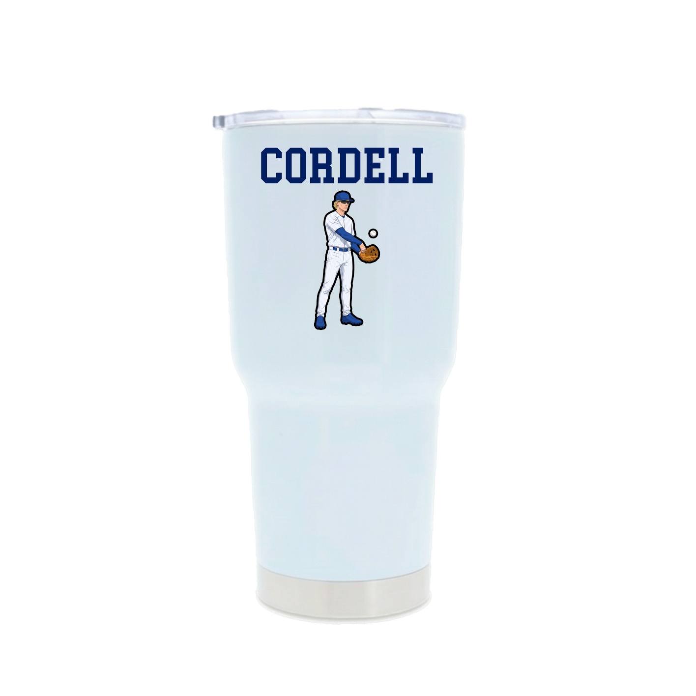 30oz Stainless Steel Tumbler — Shirsey in White