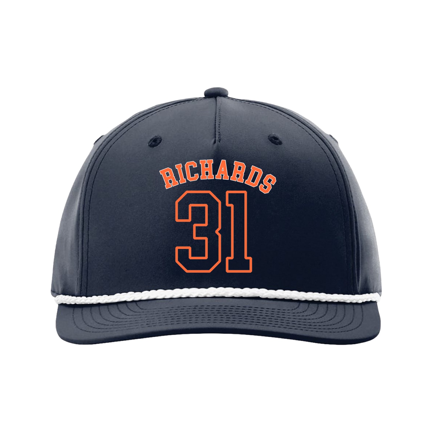 Five-Panel Classic Rope Cap — Shirsey Arch in Navy