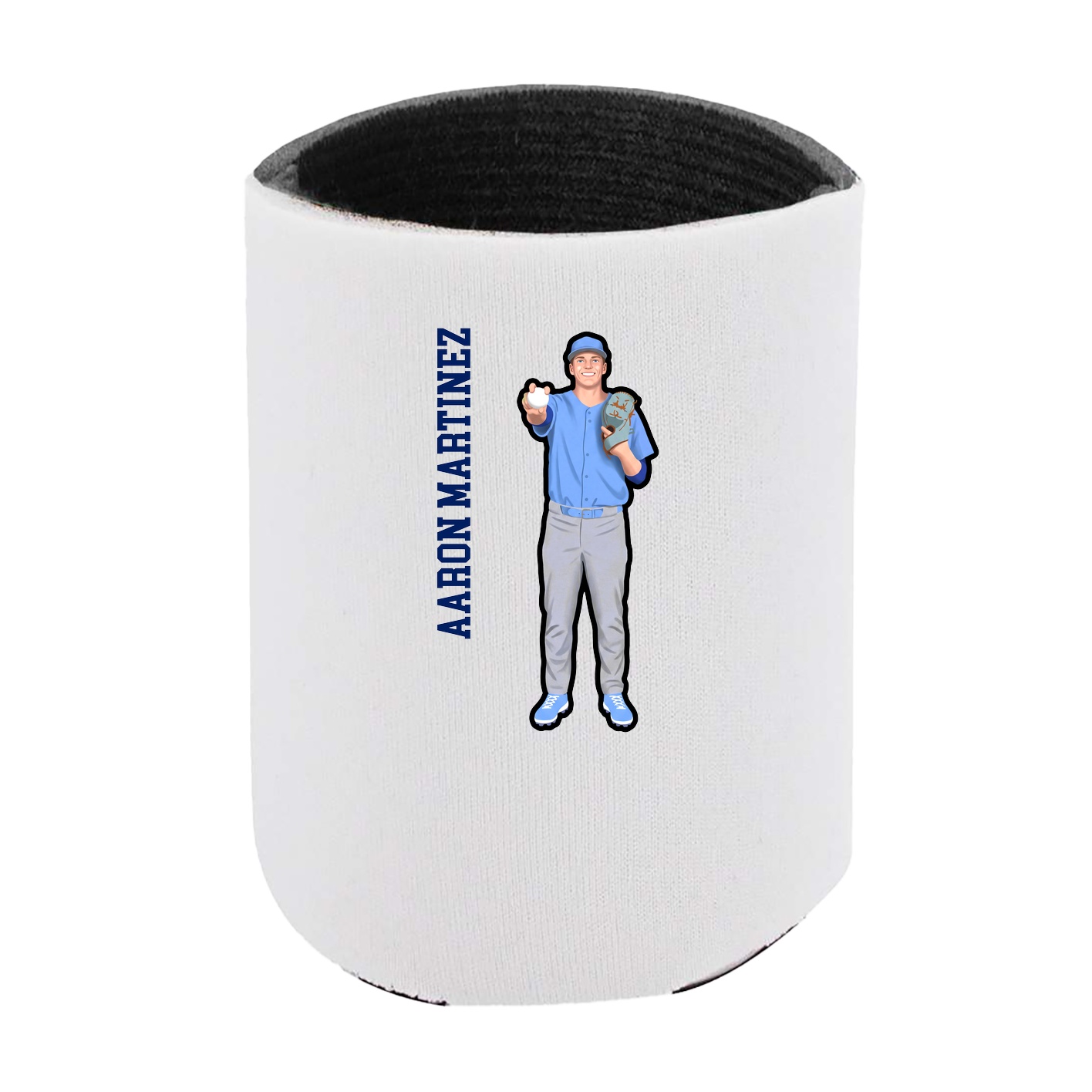 Can Holder — Name Vertical in White
