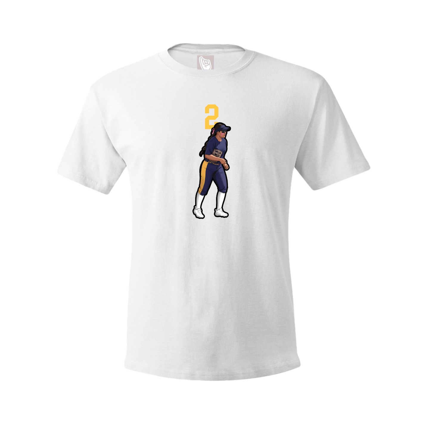 Tee — Number Top in White