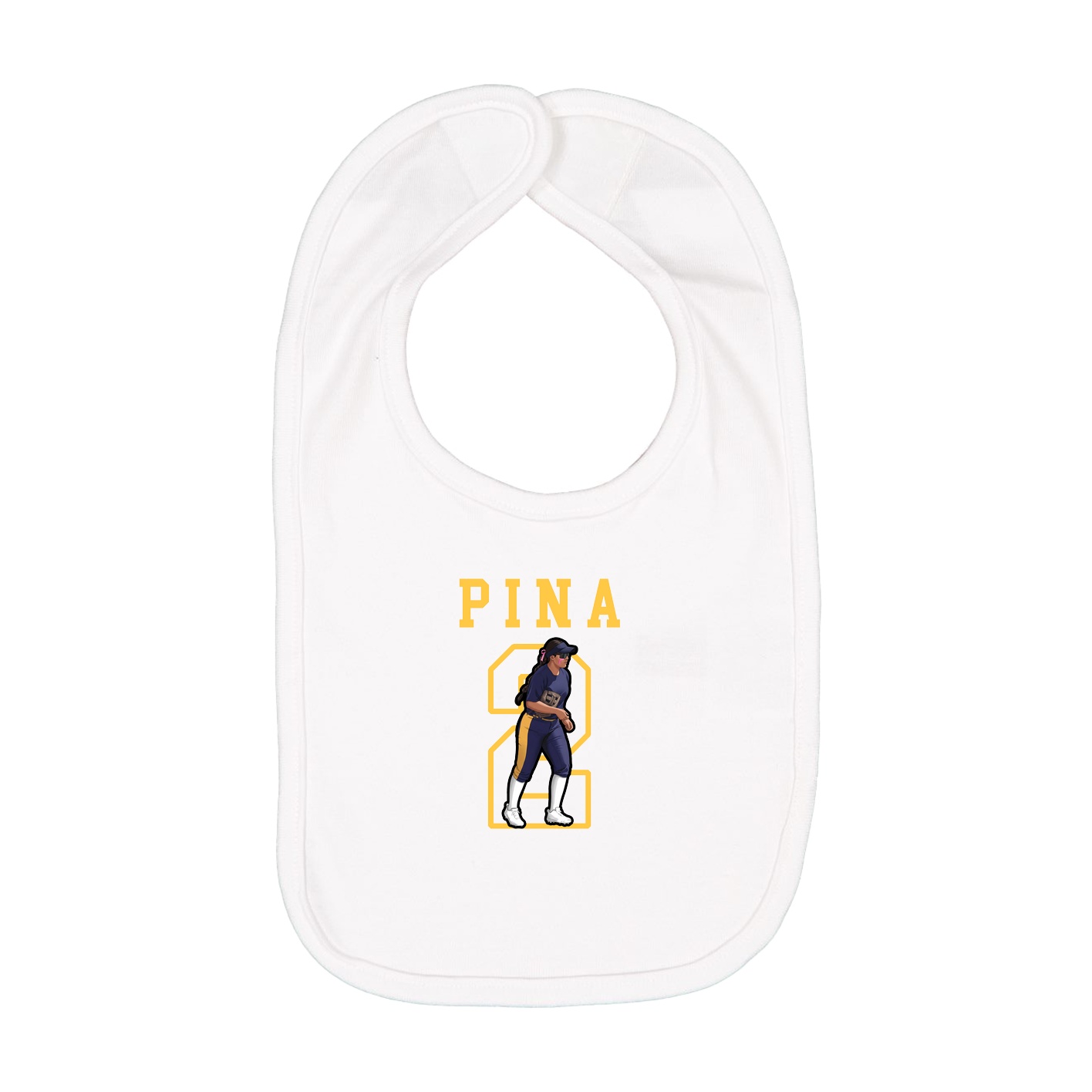 Infant Bib — Shirsey in White
