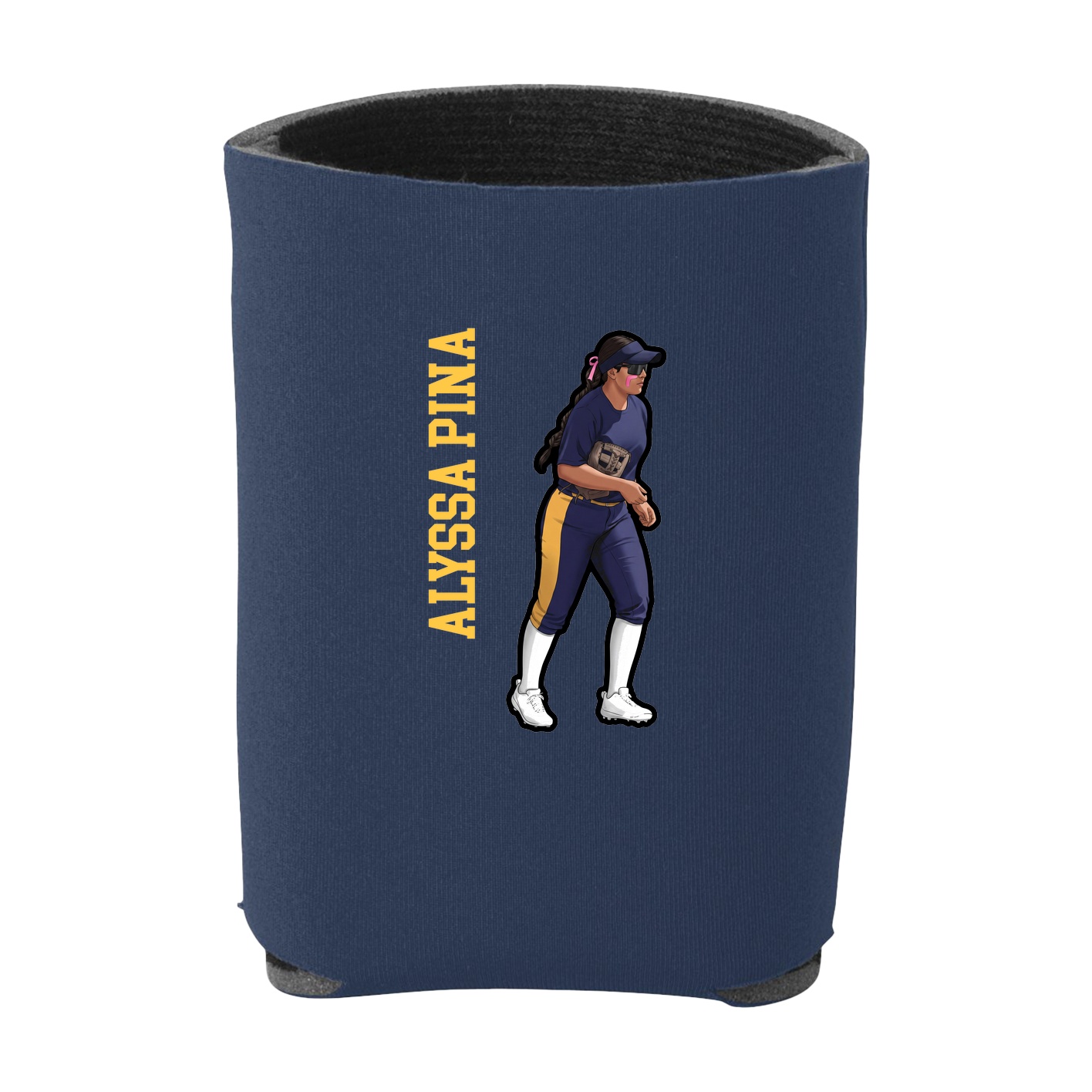 Can Holder — Name Vertical in Navy