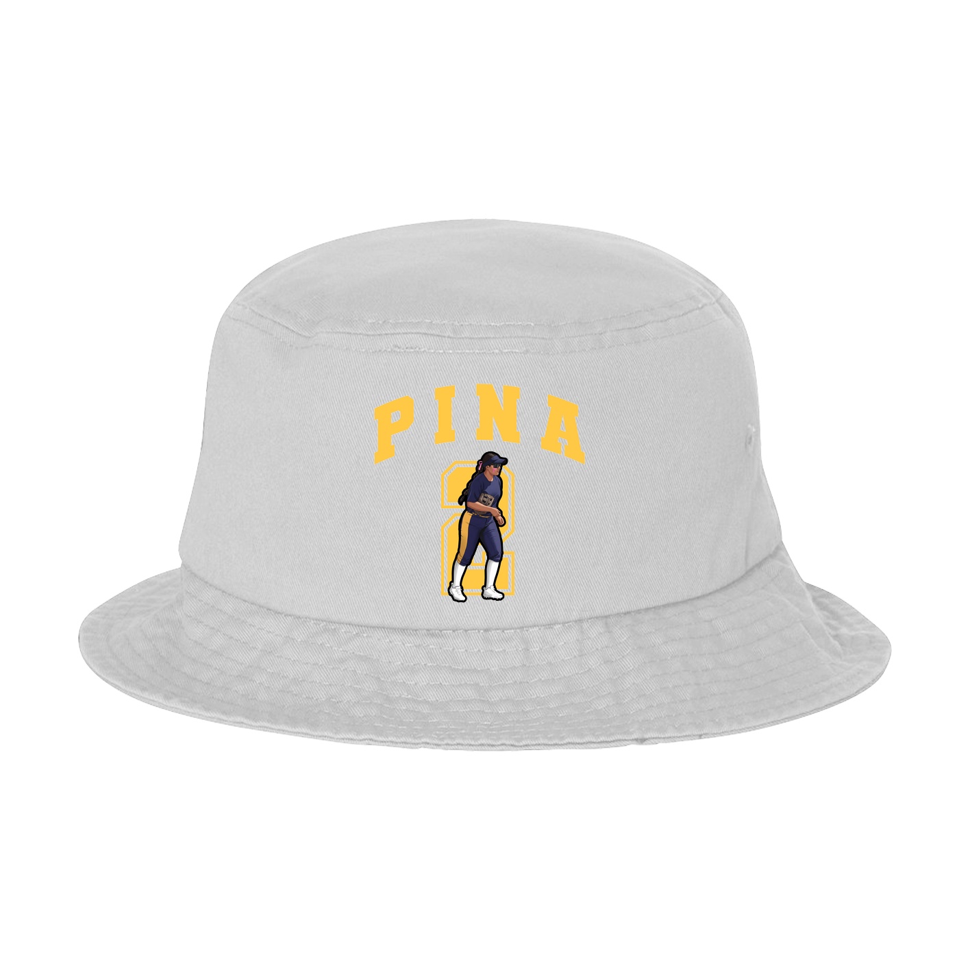 Bucket Cap — Number in White