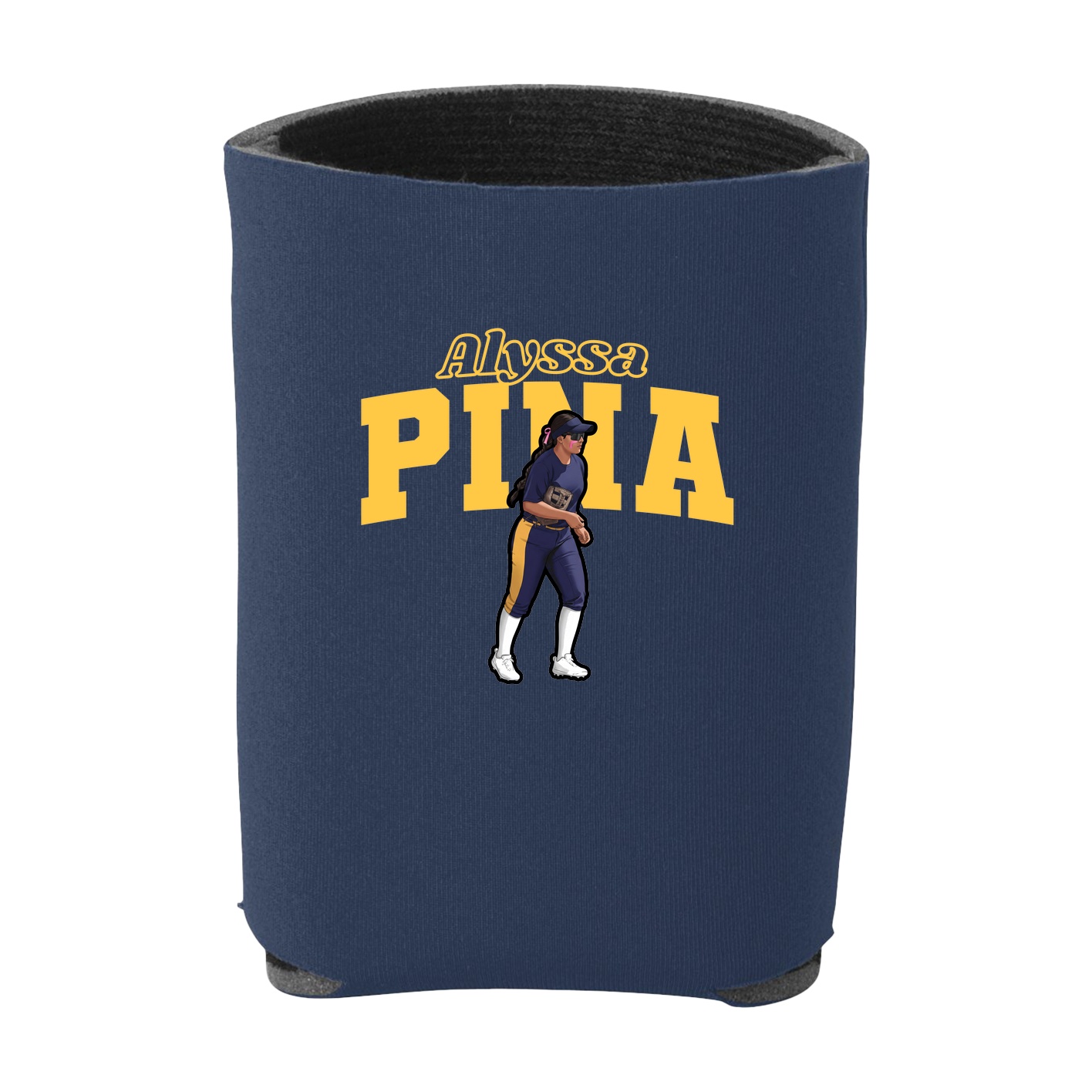 Can Holder — Name Arch in Navy