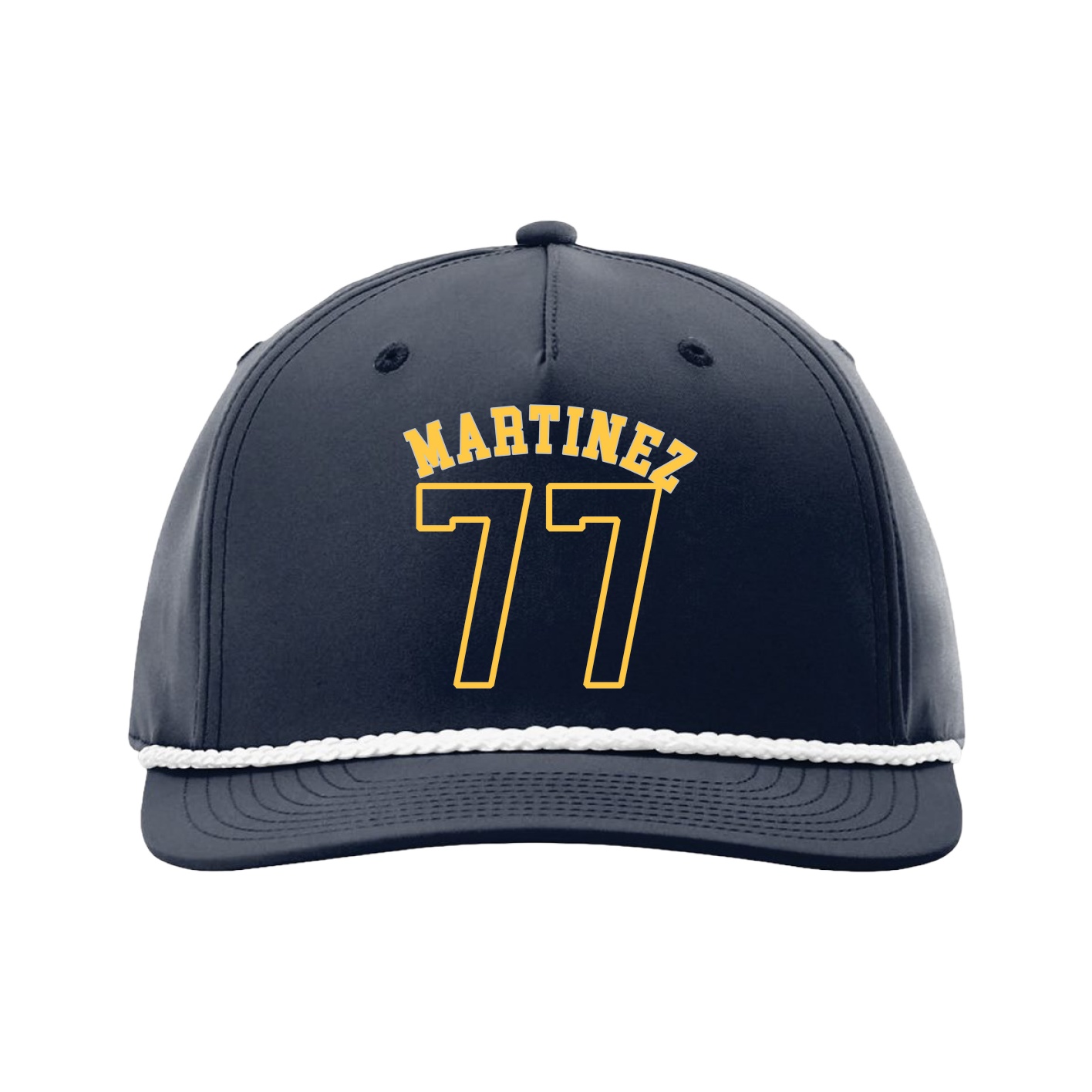 Five-Panel Classic Rope Cap — Shirsey Arch in Navy