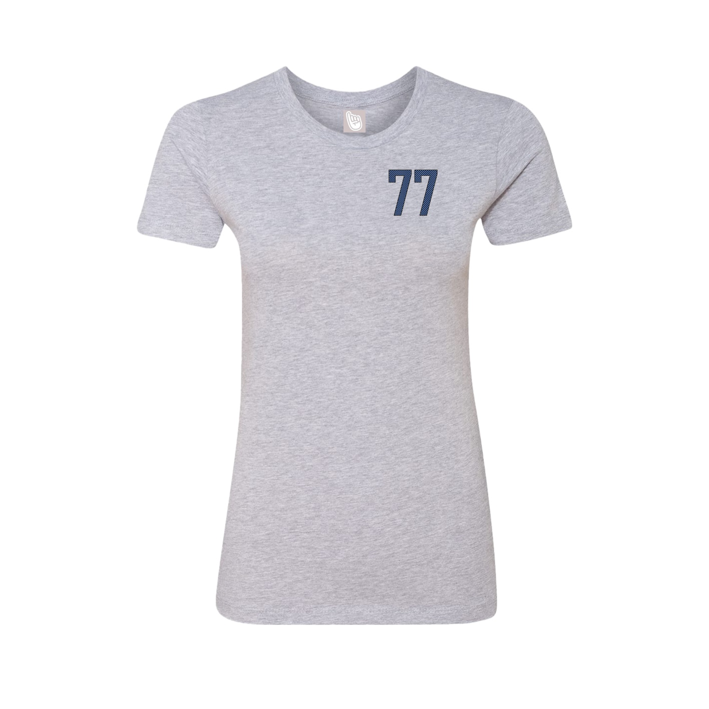 Fitted Women's Tee — Front Shirsy in Grey
