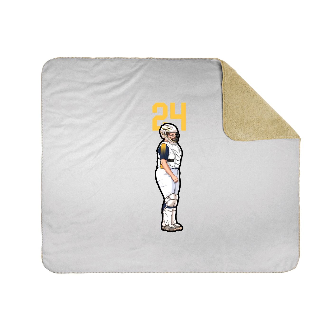 50x60 Sherpa Lined Throw Blanket