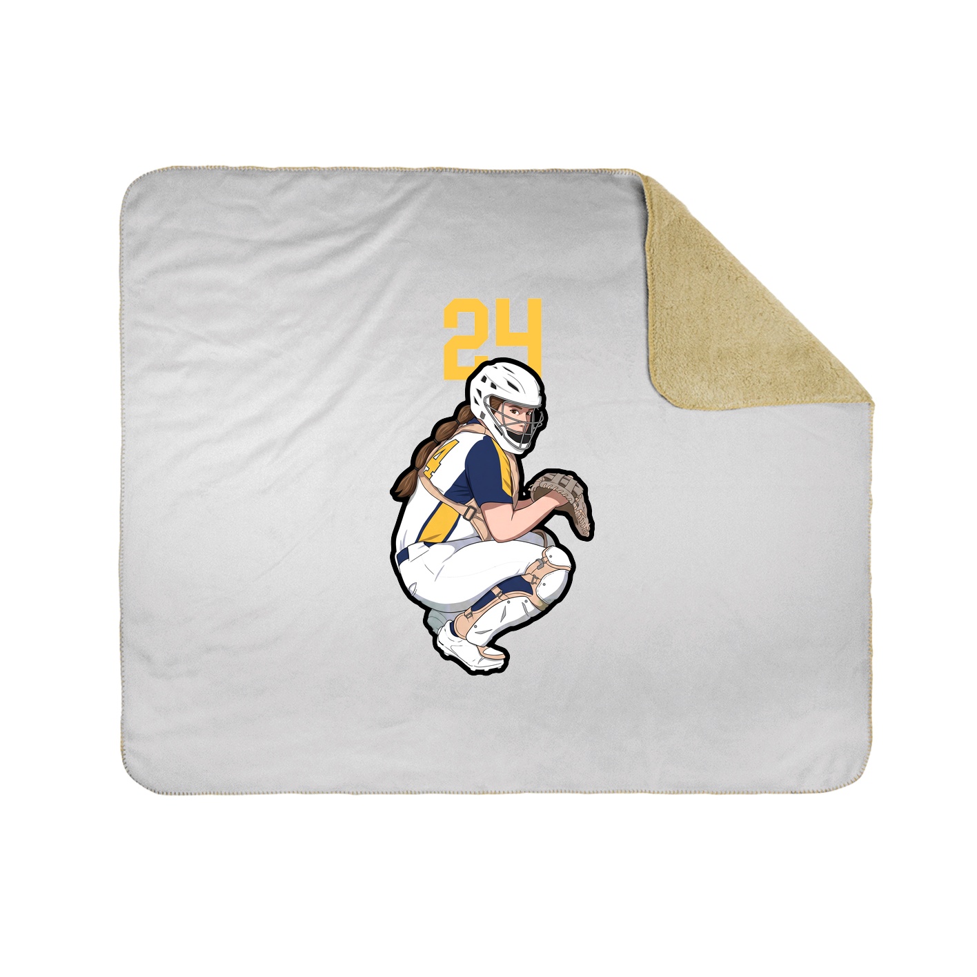 50x60 Sherpa Lined Throw Blanket