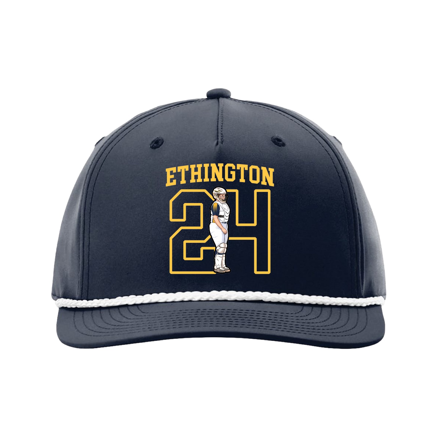Five-Panel Classic Rope Cap — Shirsey in Navy