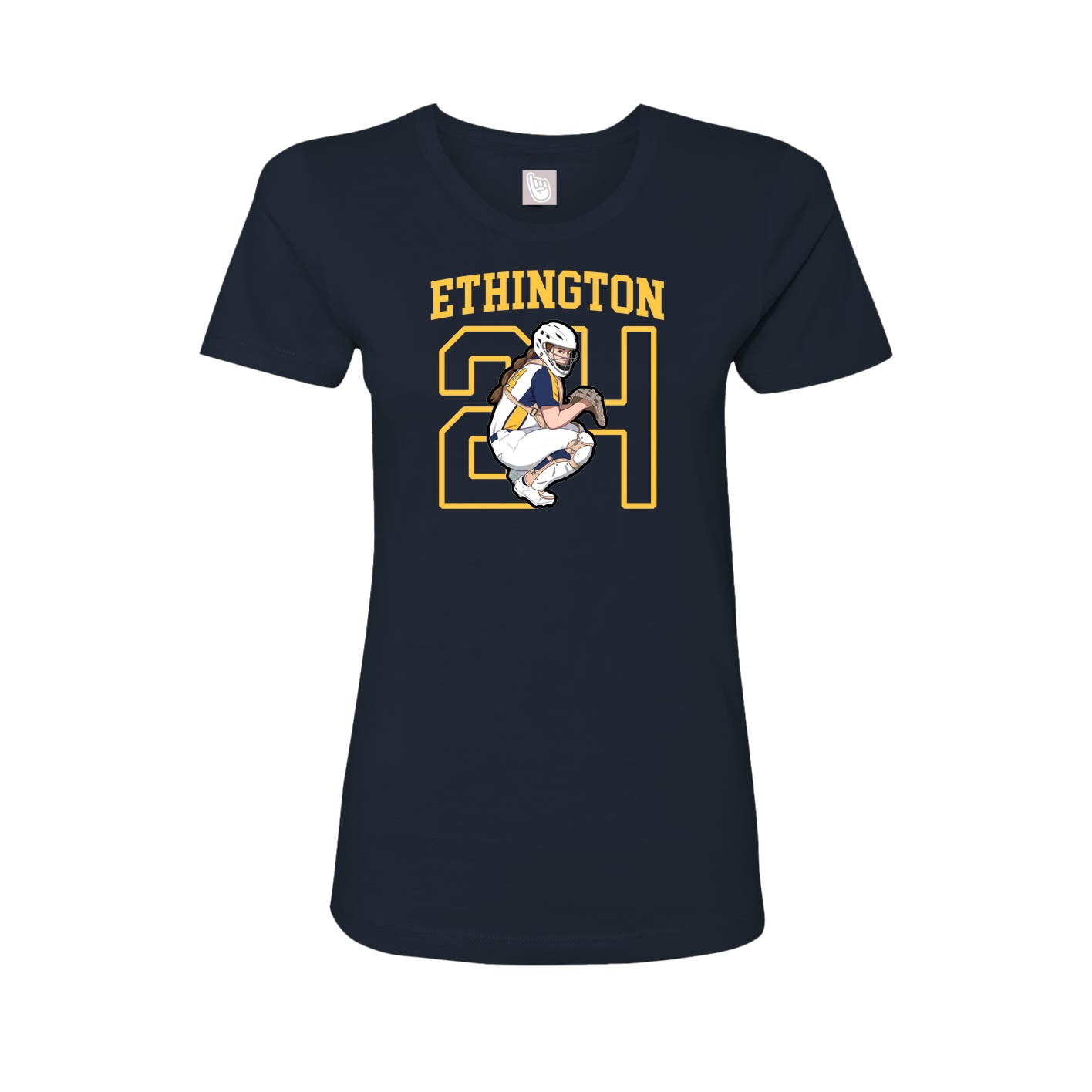 Fitted Women's Tee — Shirsey in Navy