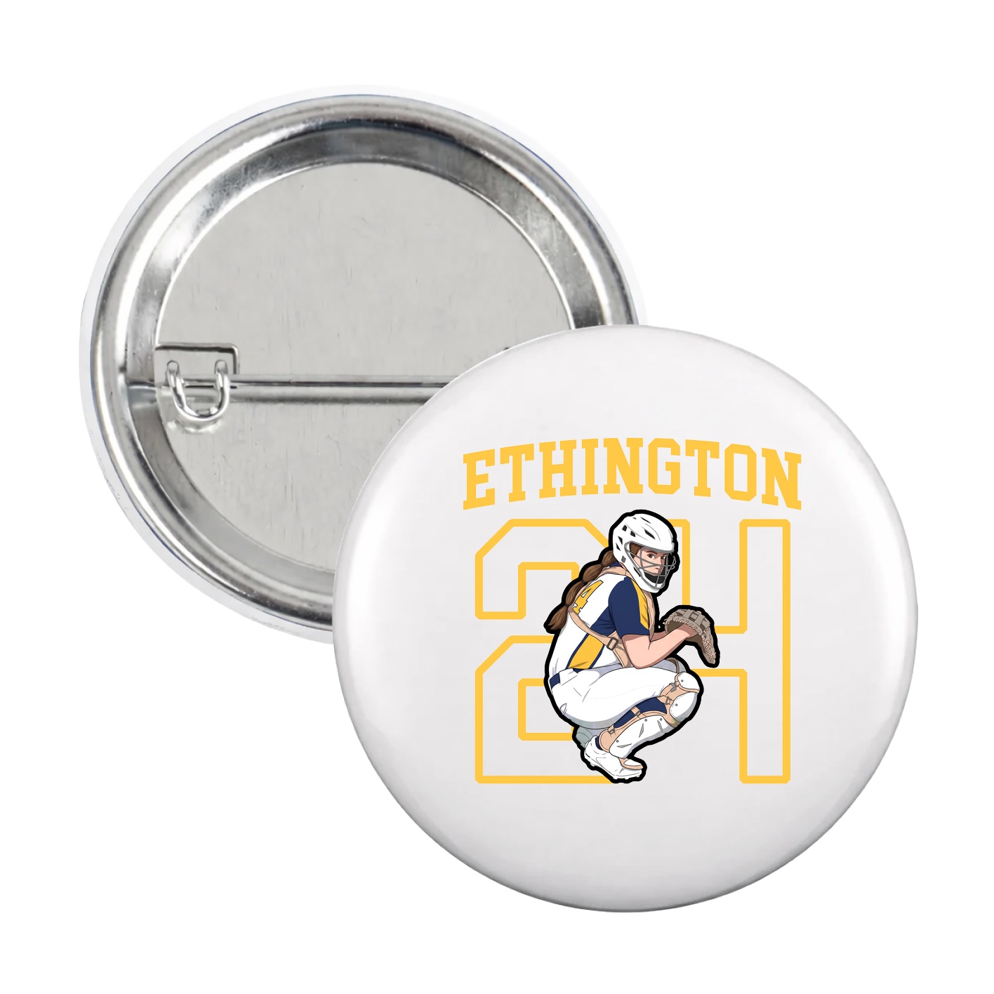 Game Day Button — Shirsey in White