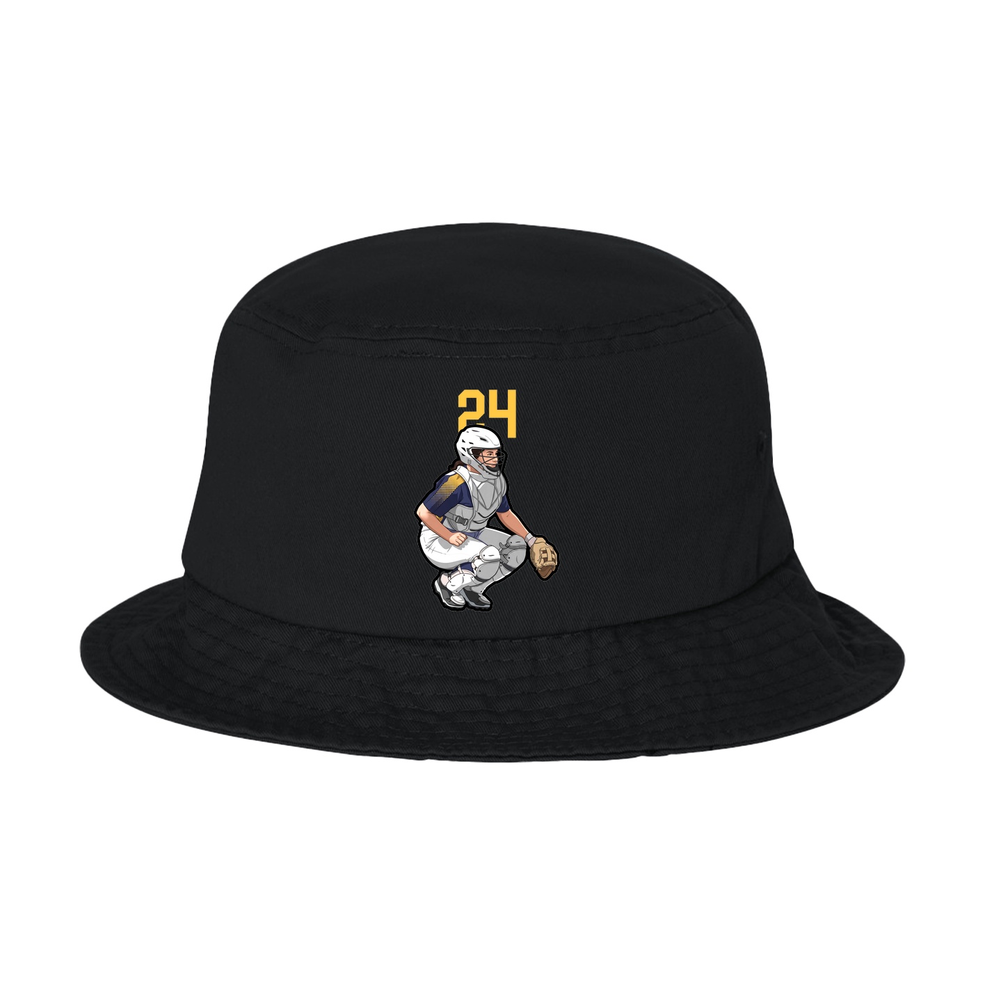 Bucket Cap — Number Top in Black