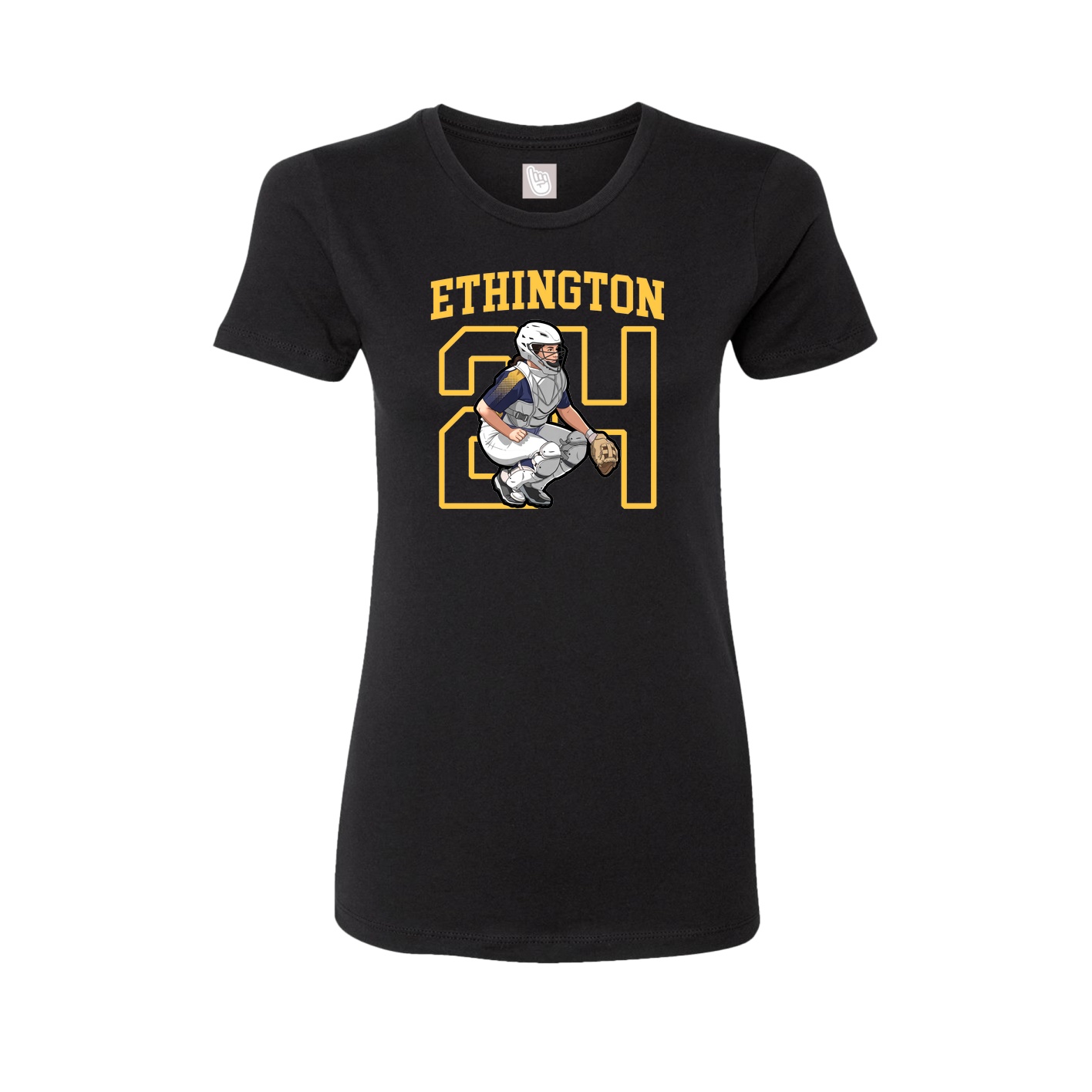 Fitted Women's Tee — Shirsey in Black