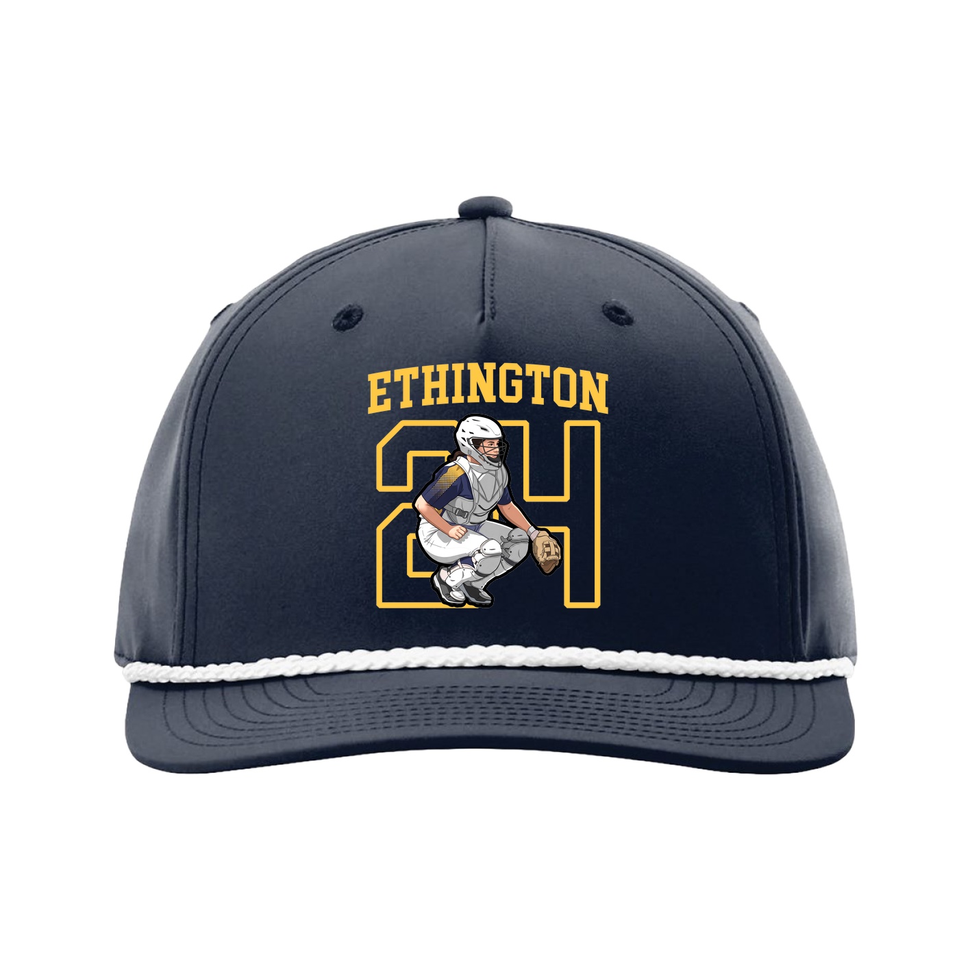 Five-Panel Classic Rope Cap — Shirsey in Navy