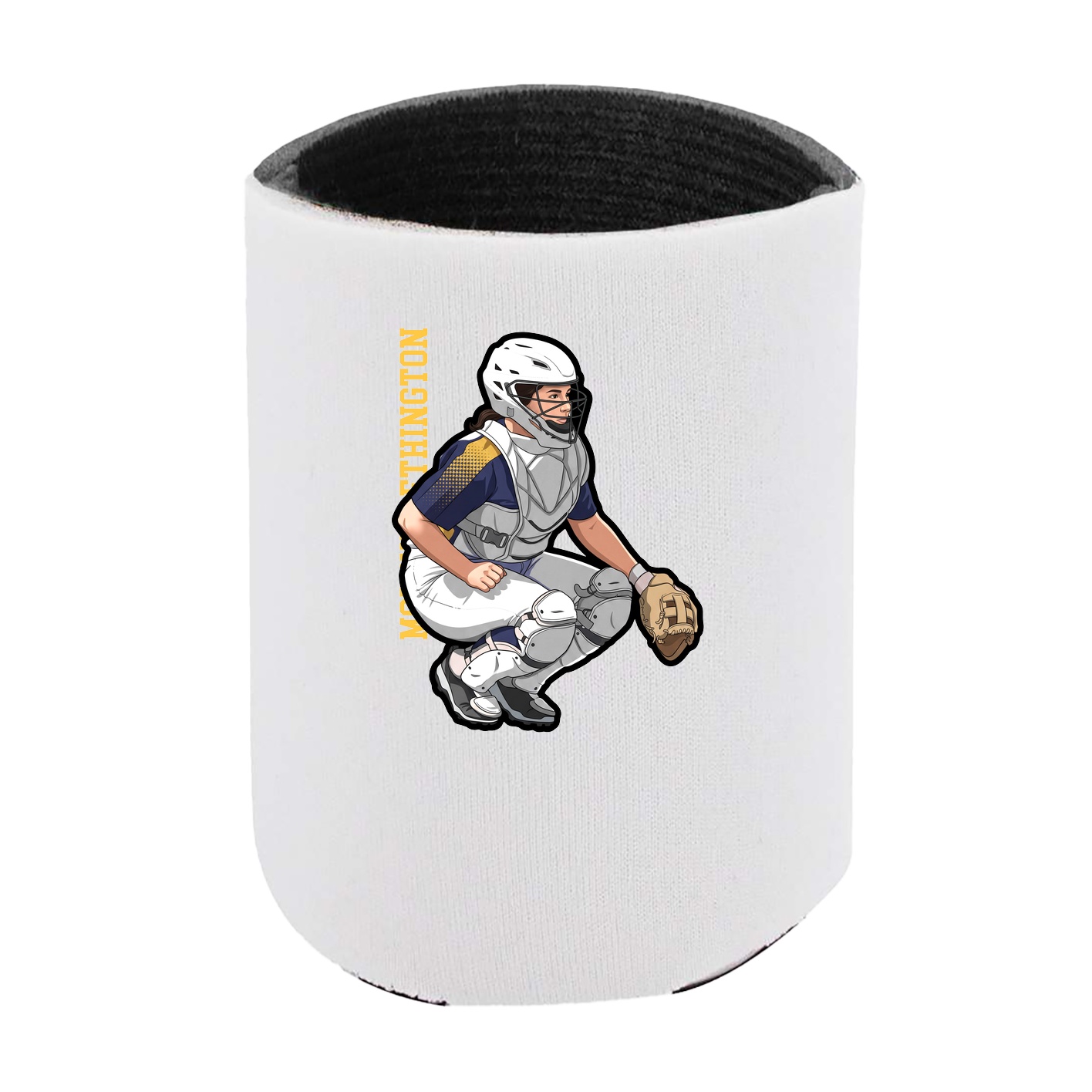 Can Holder — Name Vertical in White