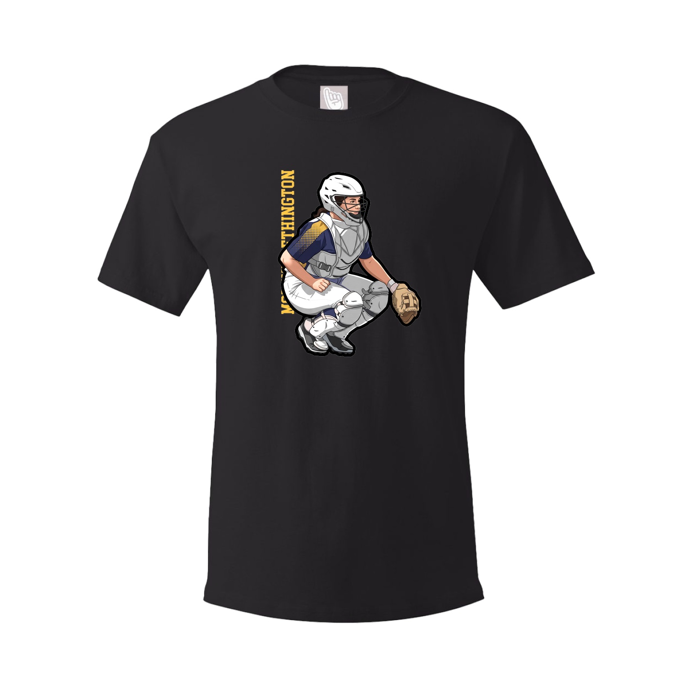 Tee — Name Vertical in Black