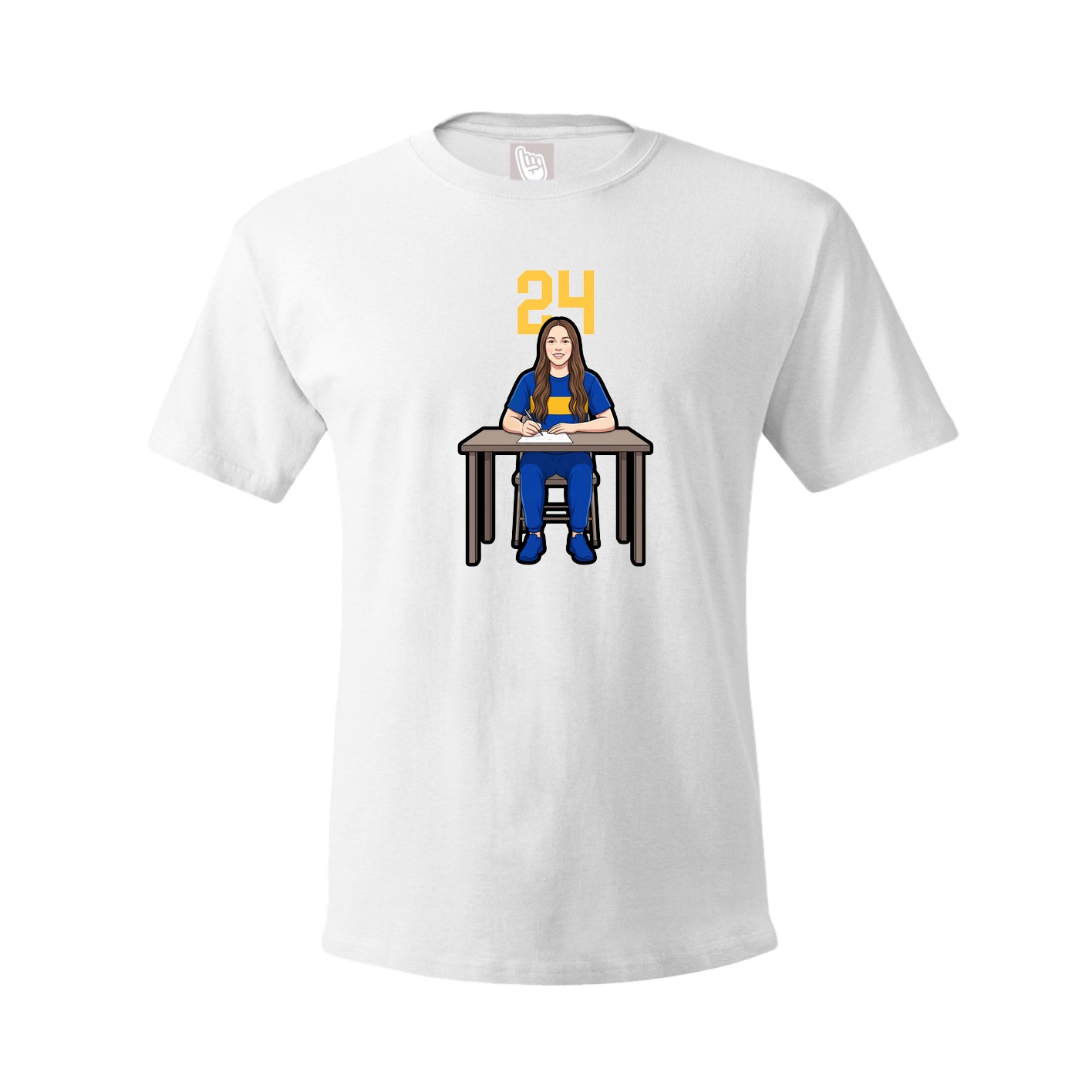 Tee — Number Top in White