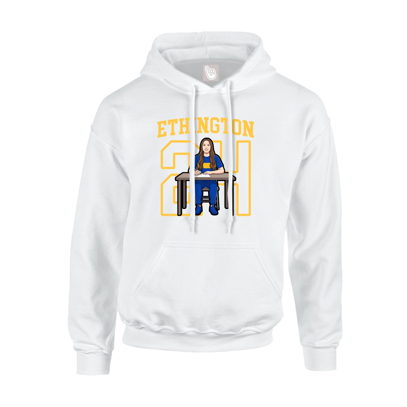 Youth Hoodie — Shirsey in White