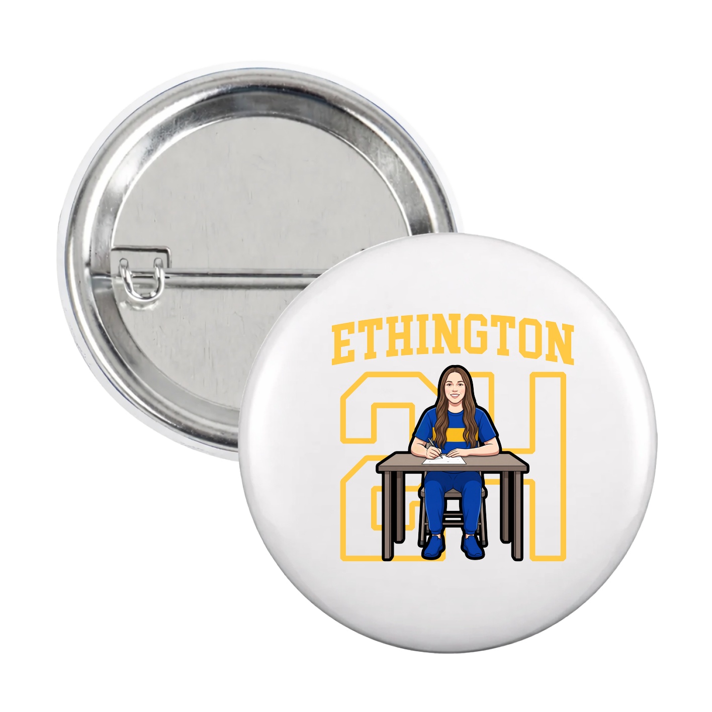 Game Day Button — Shirsey in White