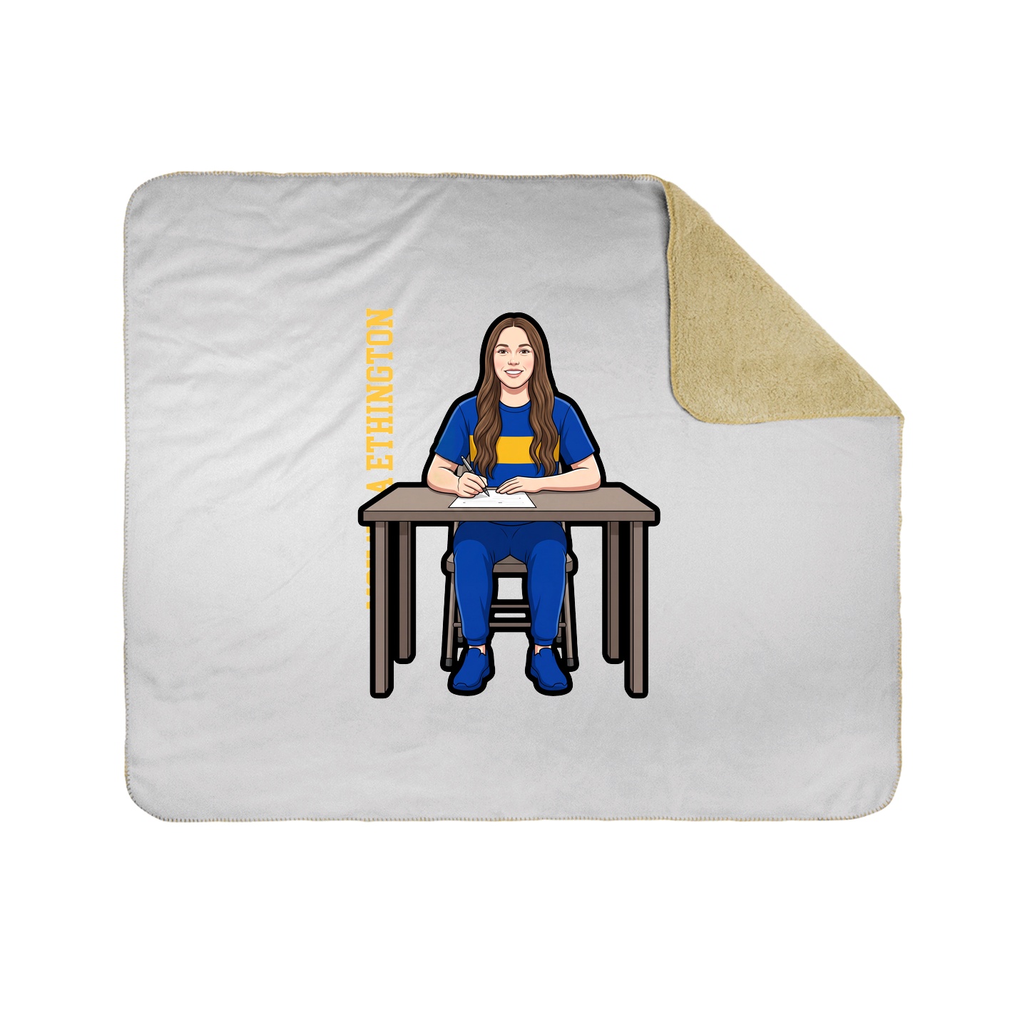 50x60 Sherpa Lined Throw Blanket