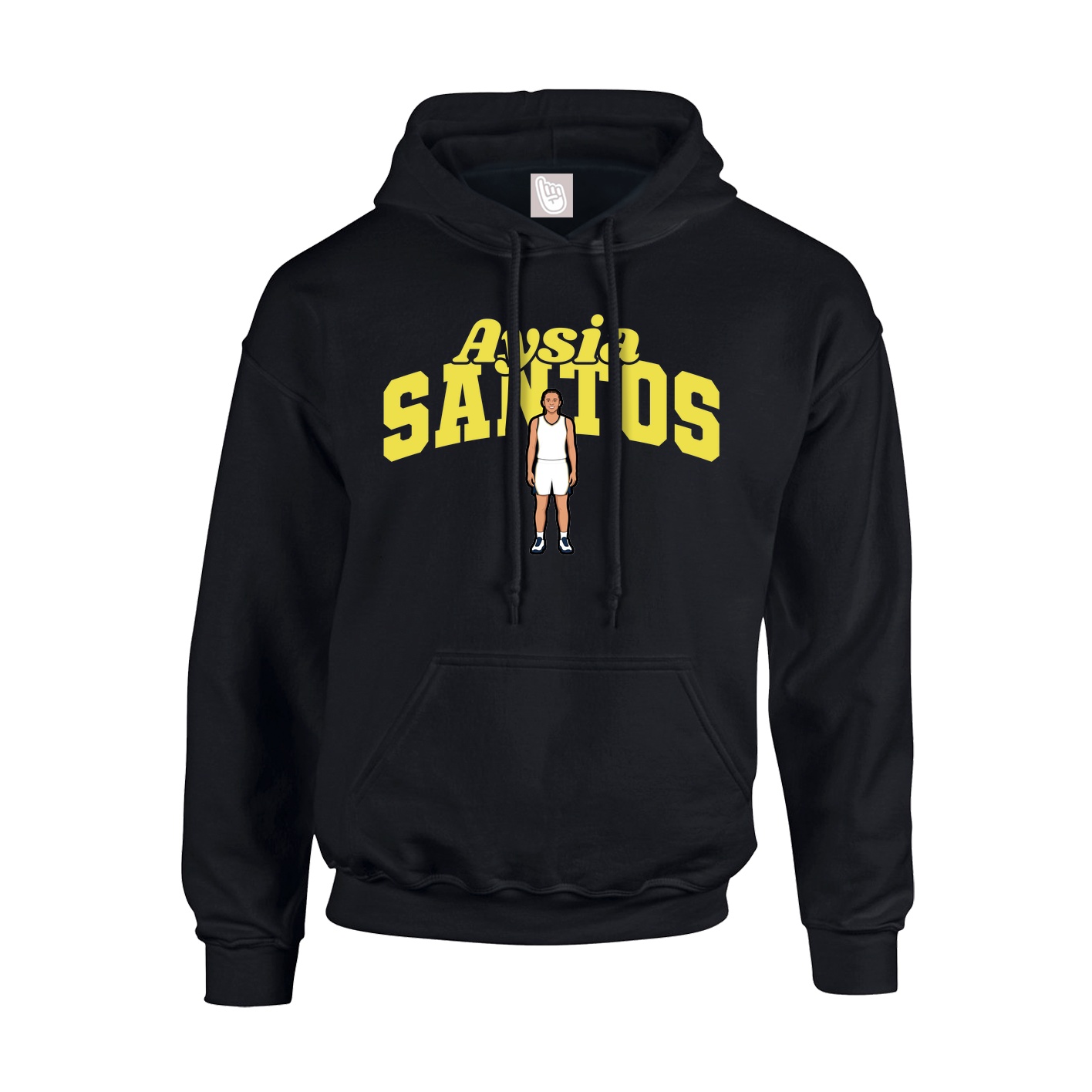 Youth Hoodie — Signature Arch in Black