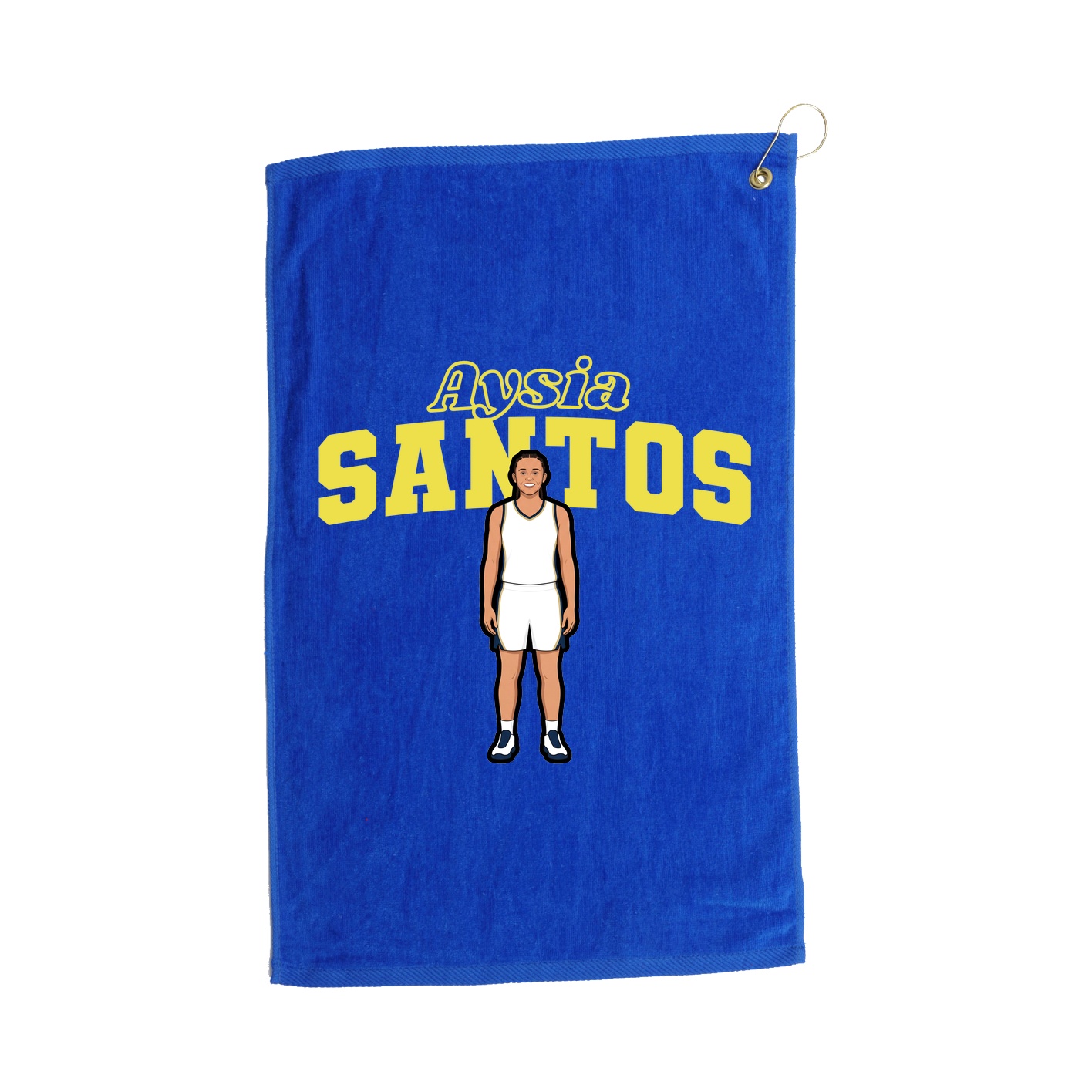 Golf Towel — Name Arch in Royal