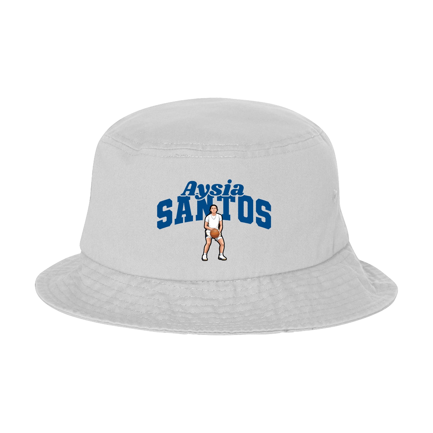 Bucket Cap — Signature Arch in White