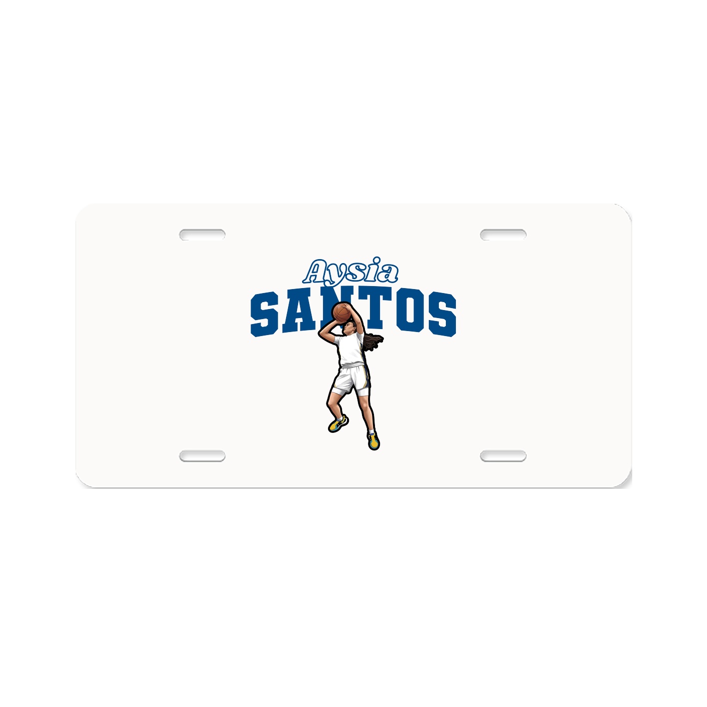 License Plate — Name Arch in Classic