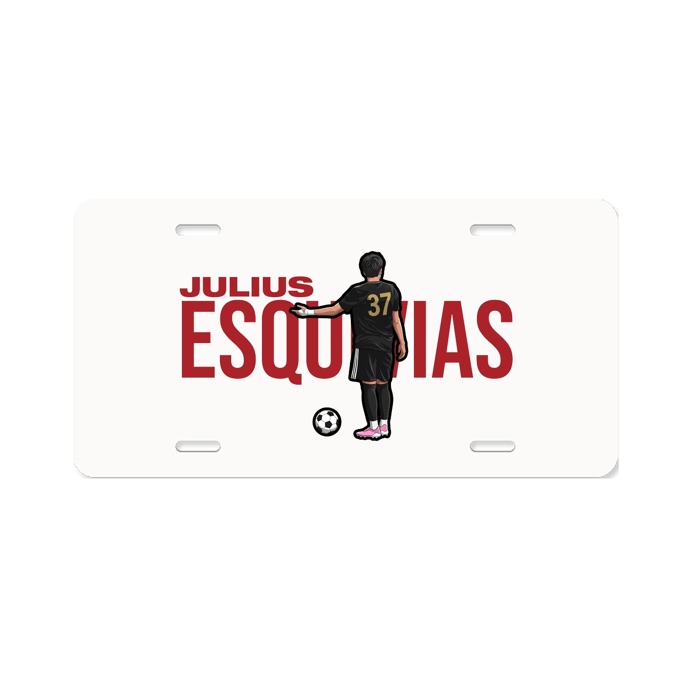 License Plate — Player Name in Classic