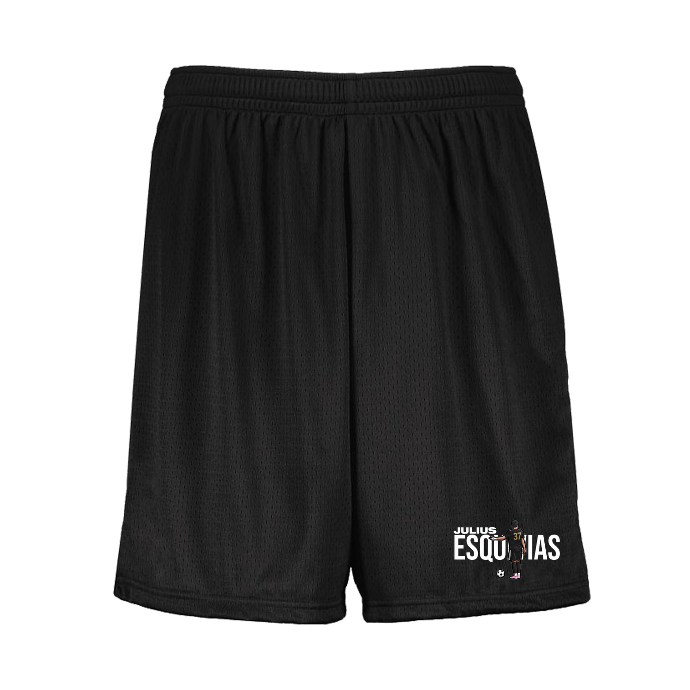Shorts — Player Name in Black
