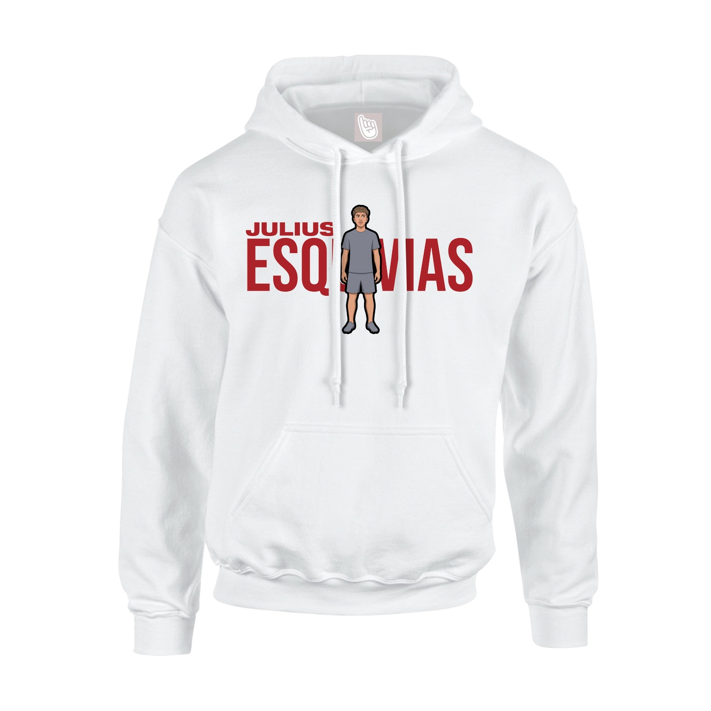 Youth Hoodie — Player Name in White