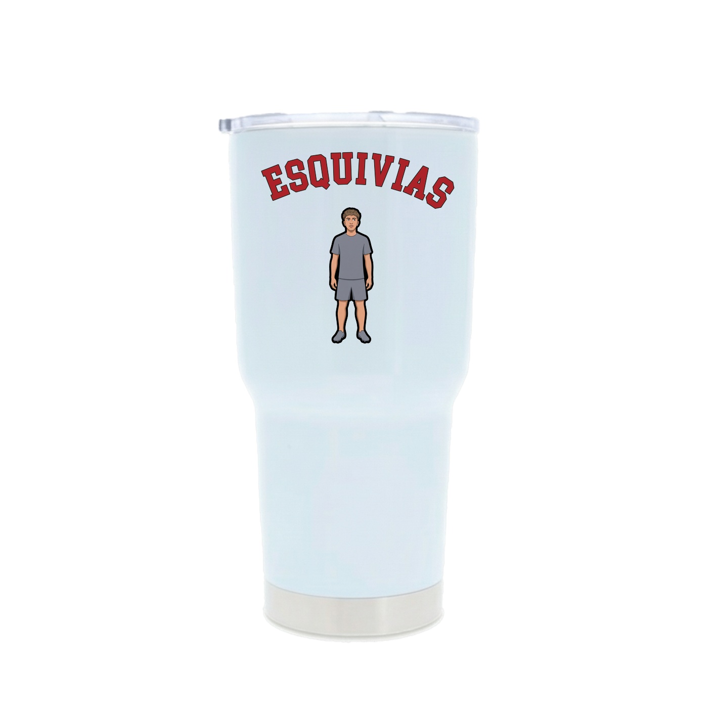 30oz Stainless Steel Tumbler — Shirsey Arch in White